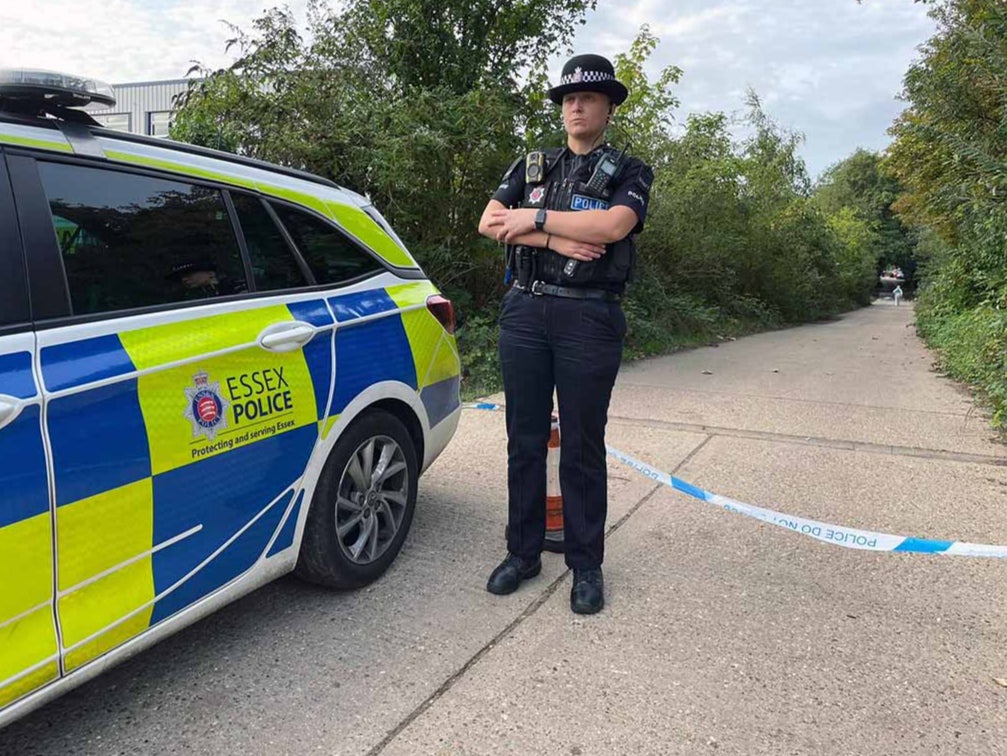 Distillery Lane was closed as forensic teams gathered evidence