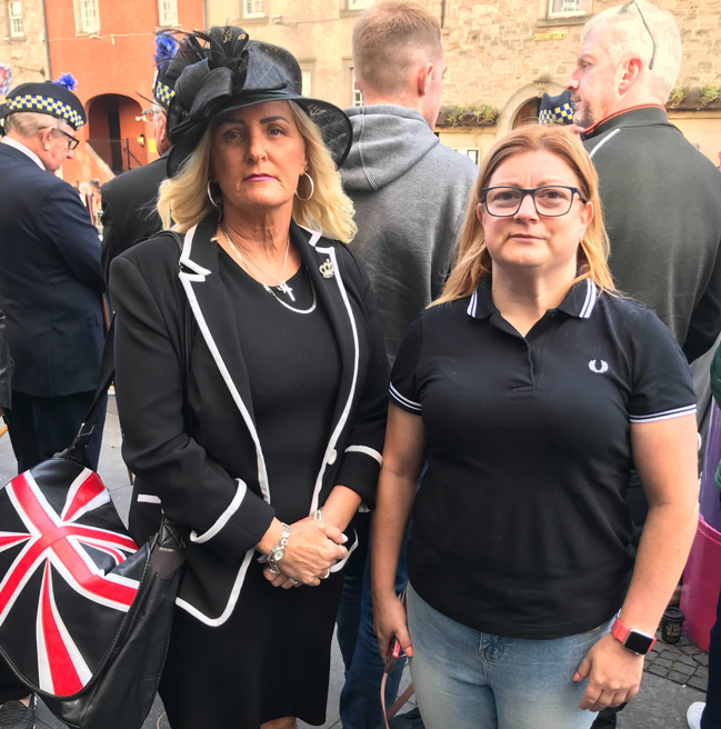 Joann Brown (left) and Debbie MacDonald said the Queen was ‘an inspirational woman’