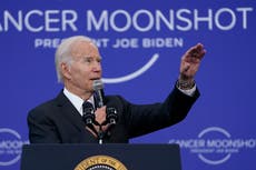 Biden evokes JFK call to harness ‘best of our energies’ in space race as he touts progress against cancer