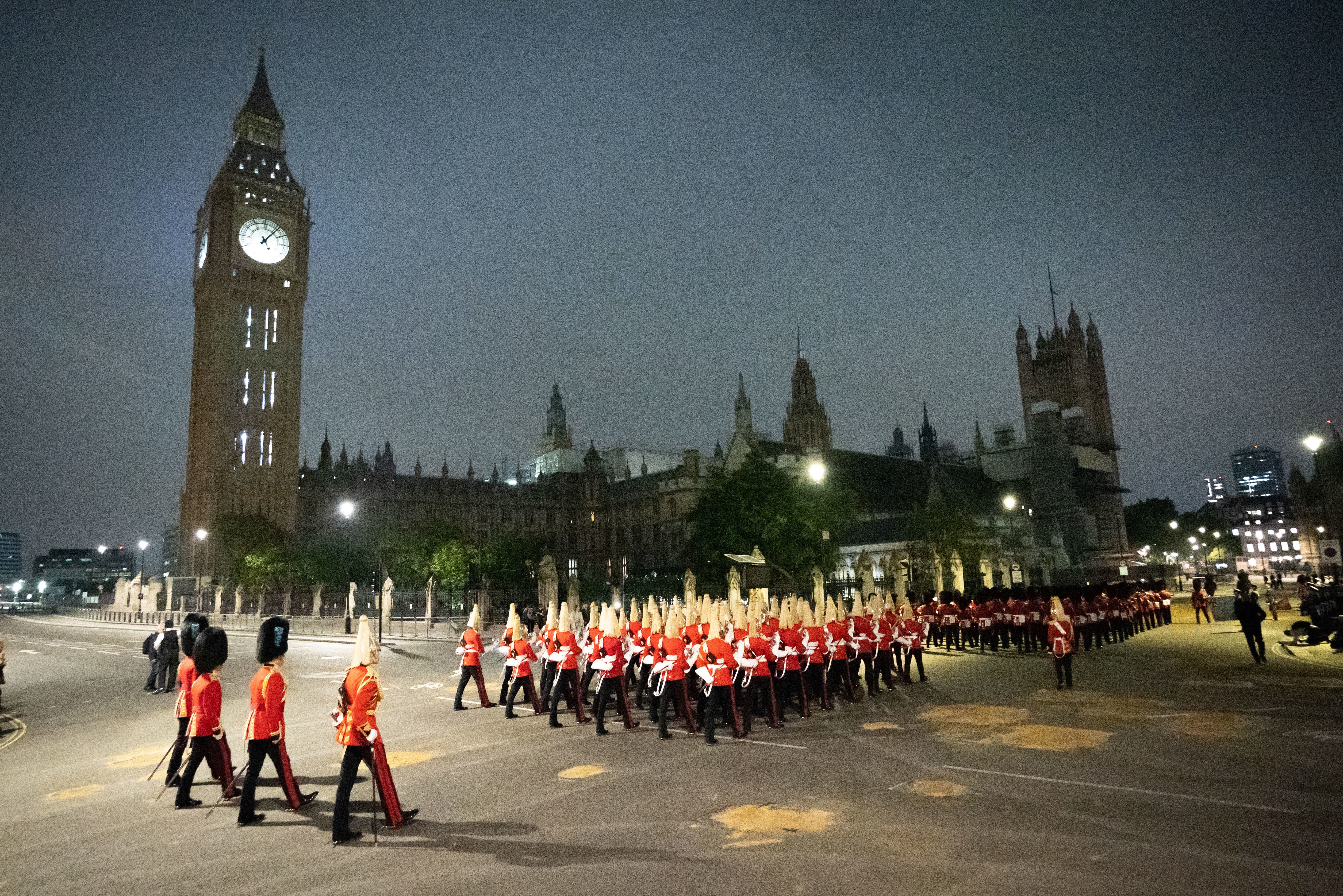 They marched in view of the Houses of Parliament