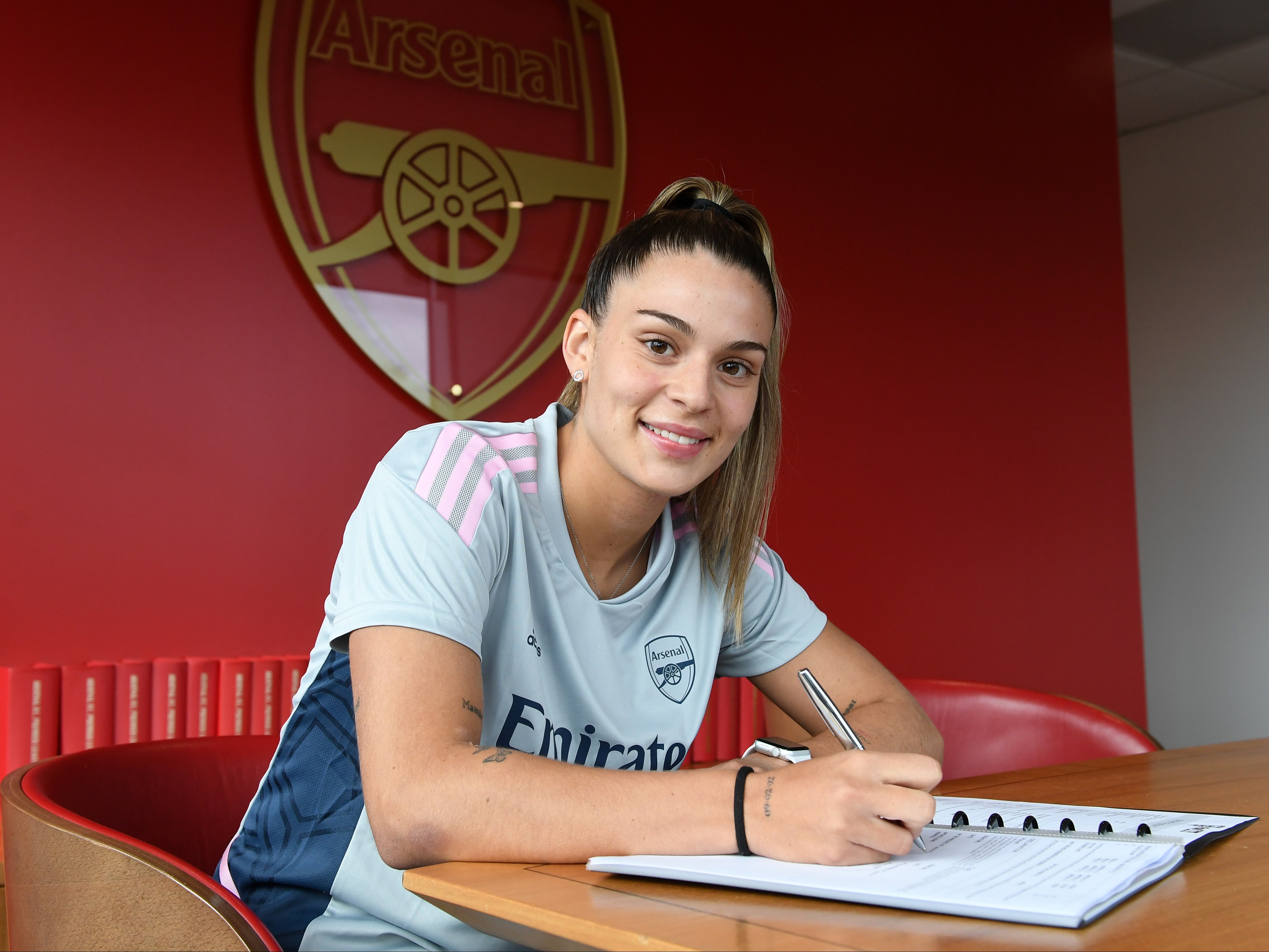 The 19-year-old Brazil international joined the Gunners from Barcelona