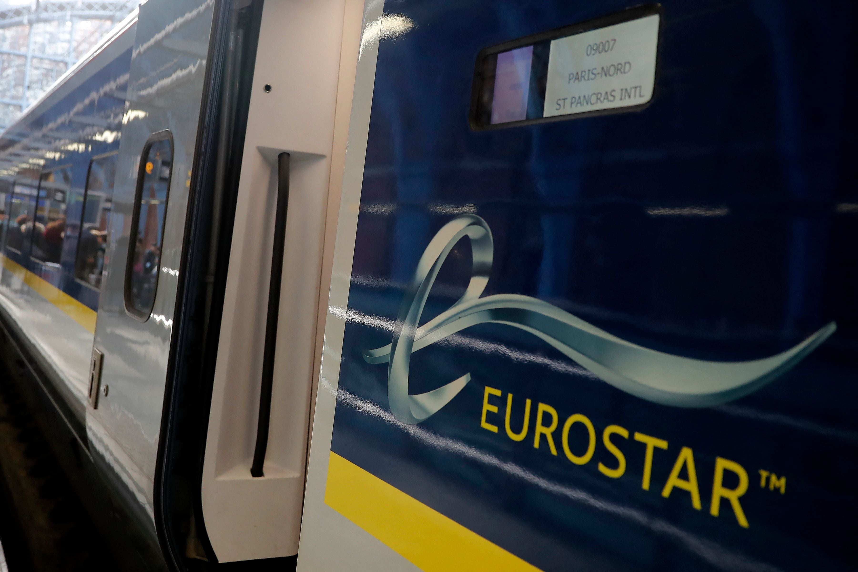 Prime position: a Eurostar train at St Pancras station