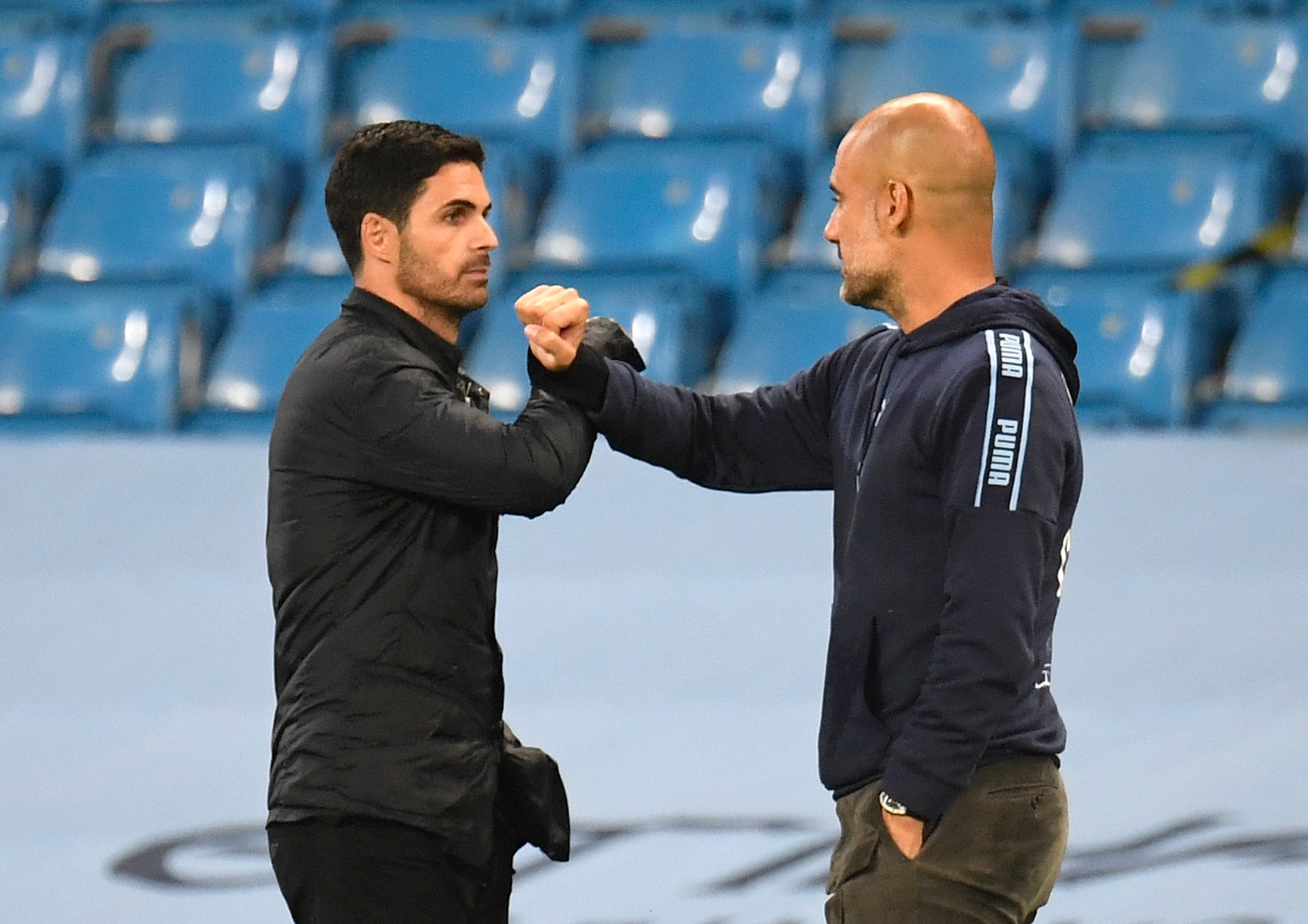 Mikel Arteta will lead his Arsenal into battle against Manchester City, where he was assistant to Pep Guardiola