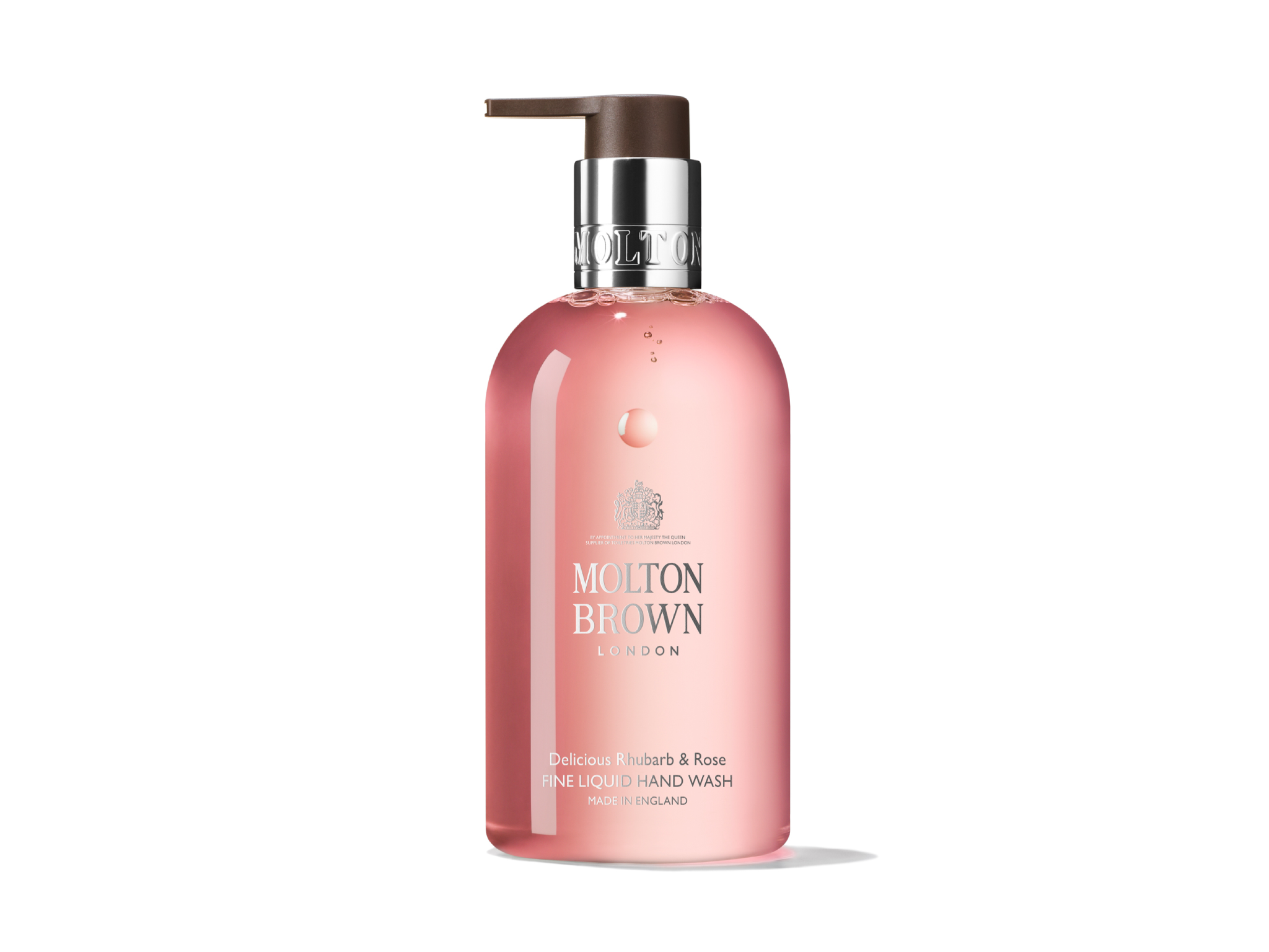 Molton Brown delicious rhubarb and rose fine liquid hand wash