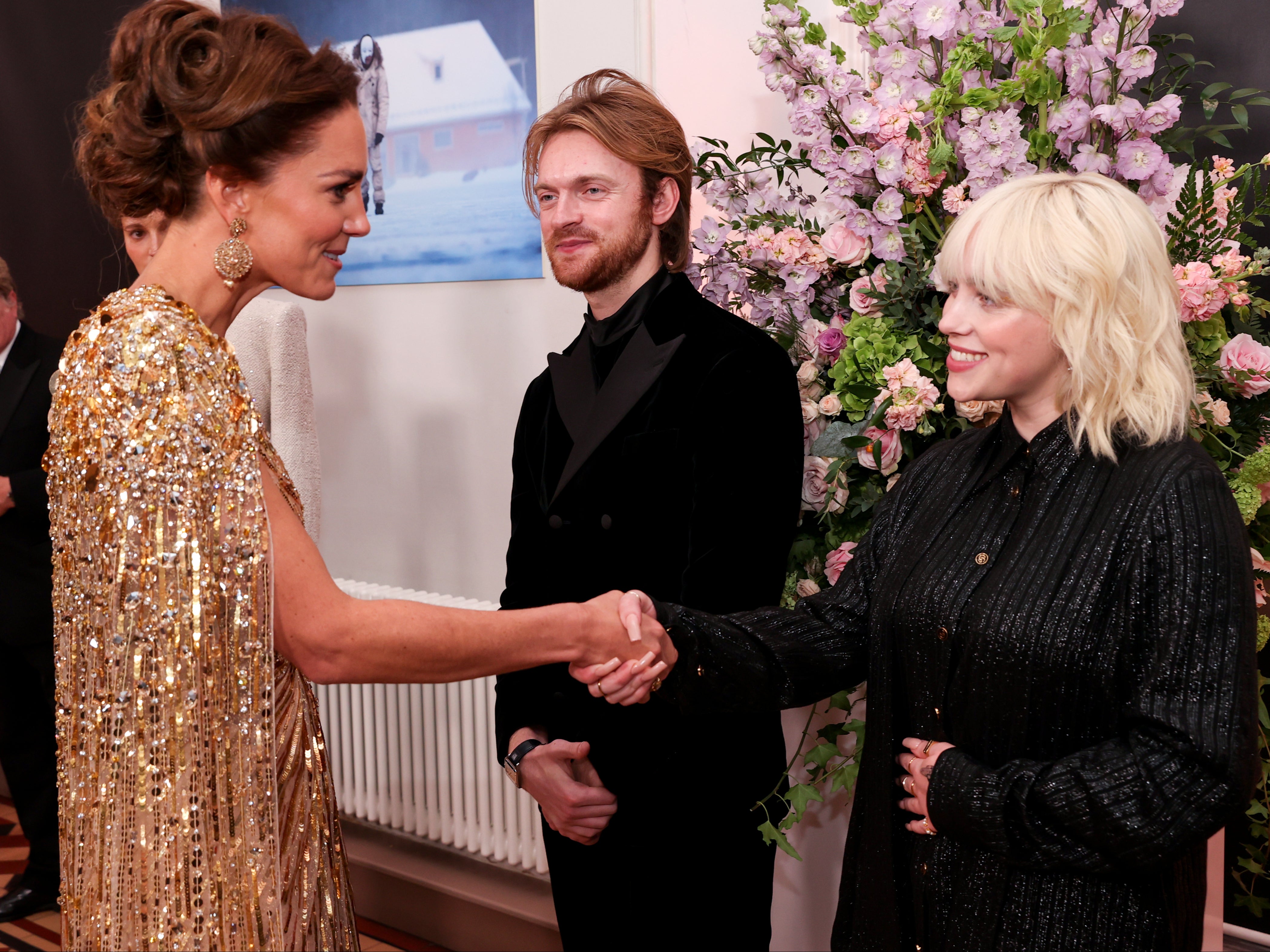 Billie Eilish and brother Finneas meet the Princess of Wales