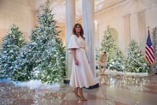Melania launches range of $45 Christmas ornaments engraved with her signature