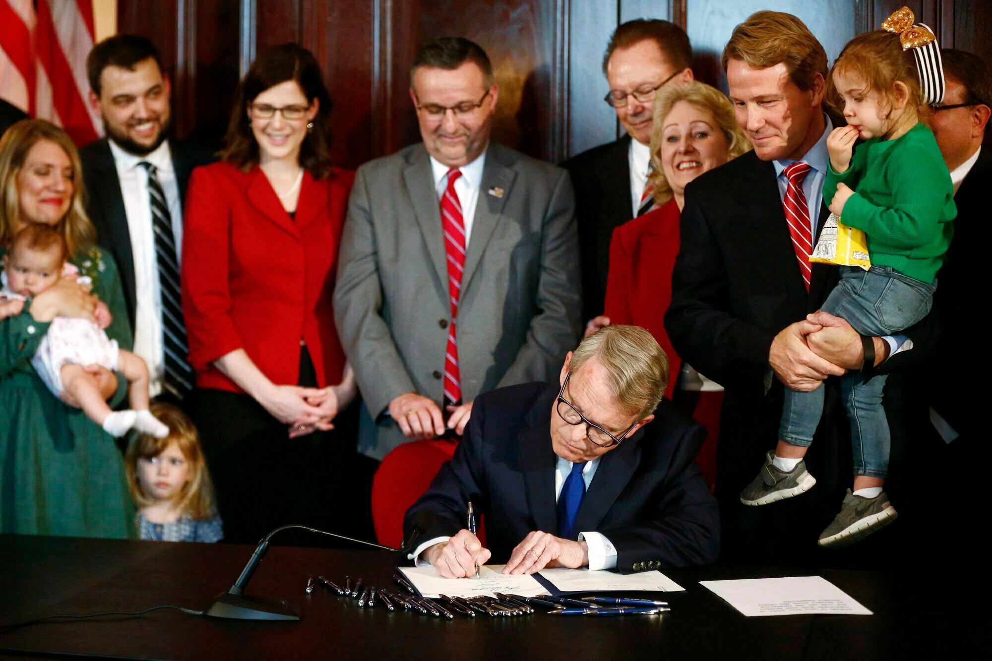 Governor Mike Dewine signed a foetal abortion ban into effect in 2019