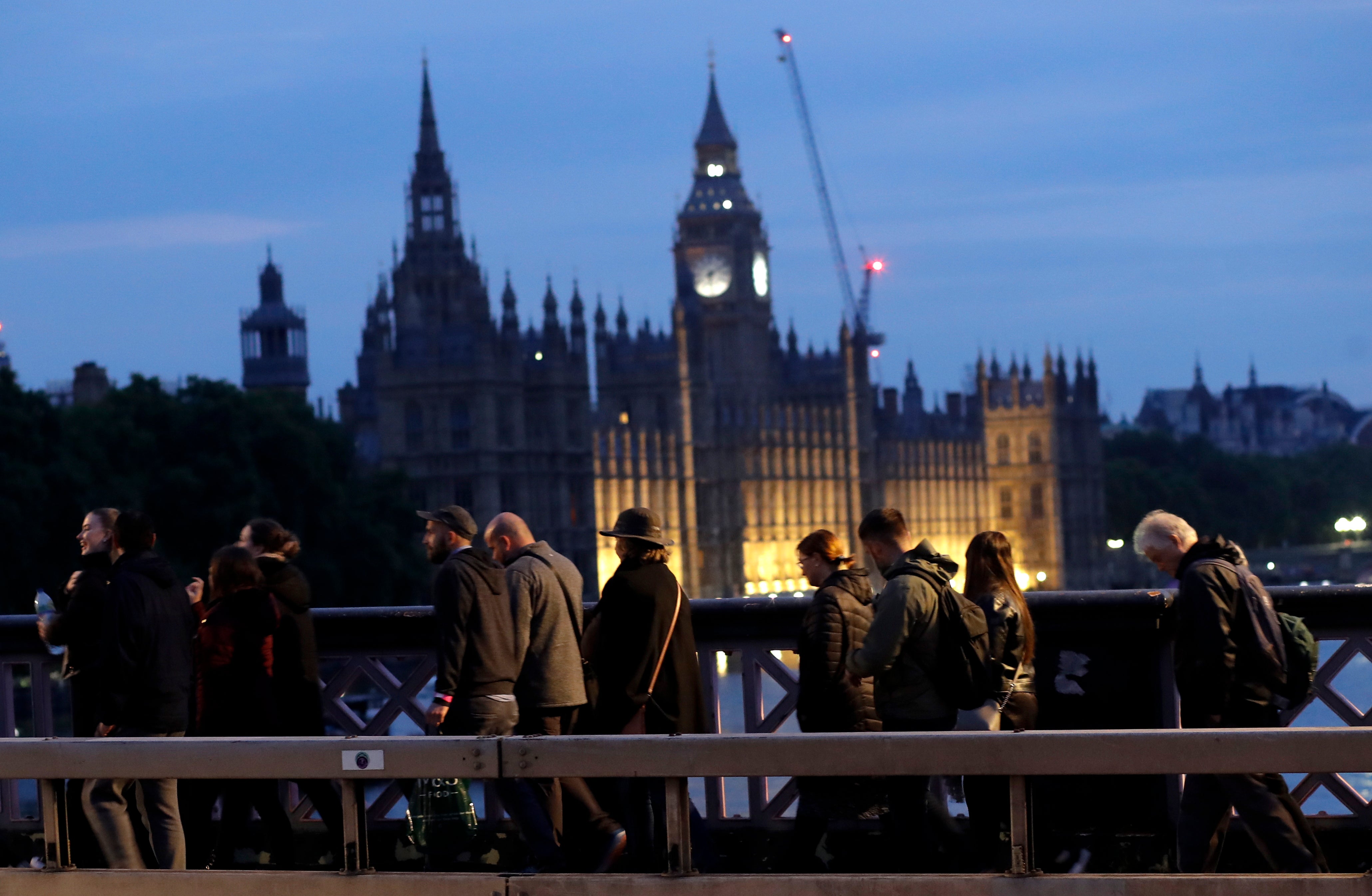 People waited through the night to see the Queen