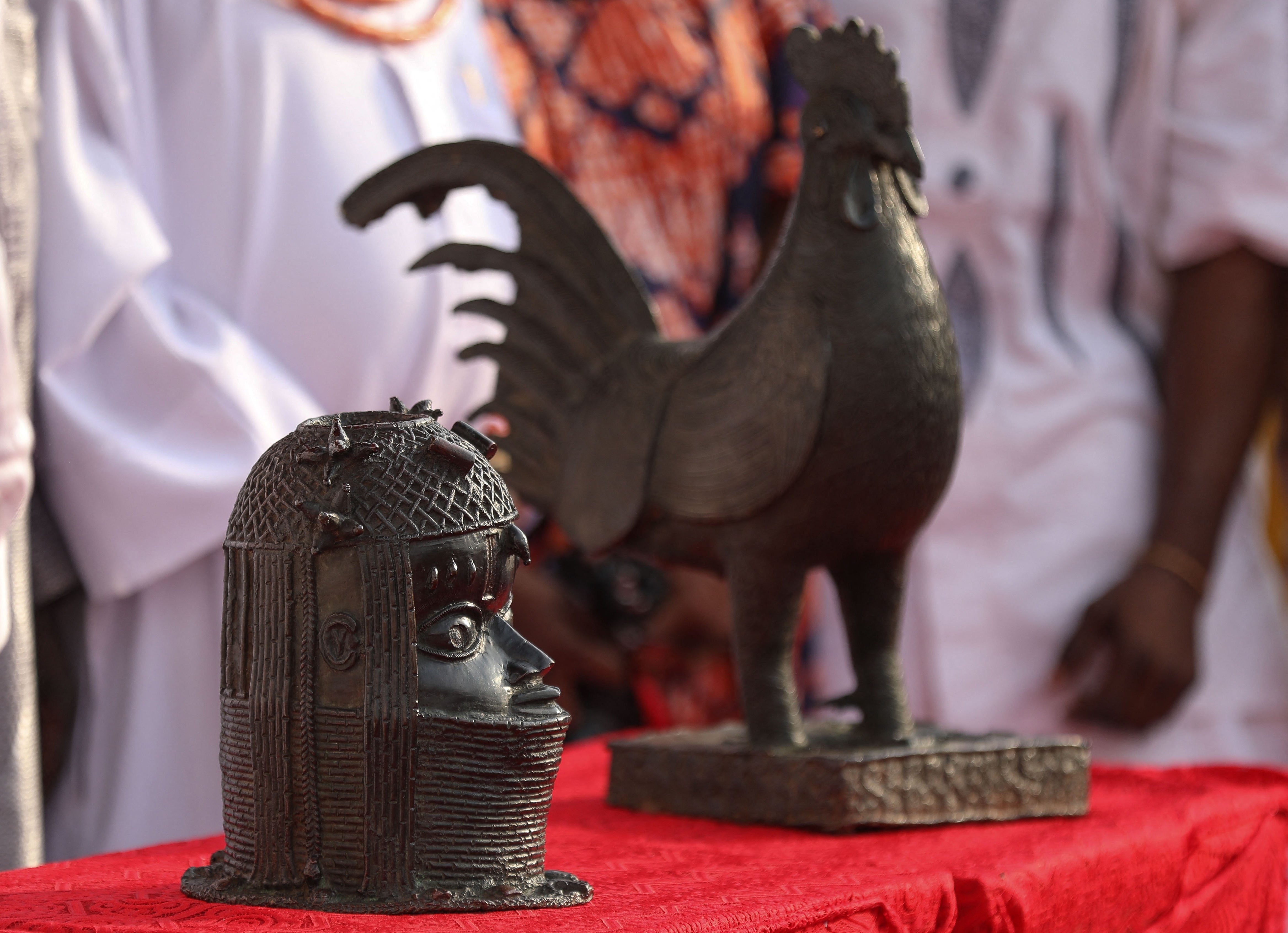 The University of Aberdeen and Cambridge University’s Jesus College transferred ownership of an item apiece to the Nigerian authorities