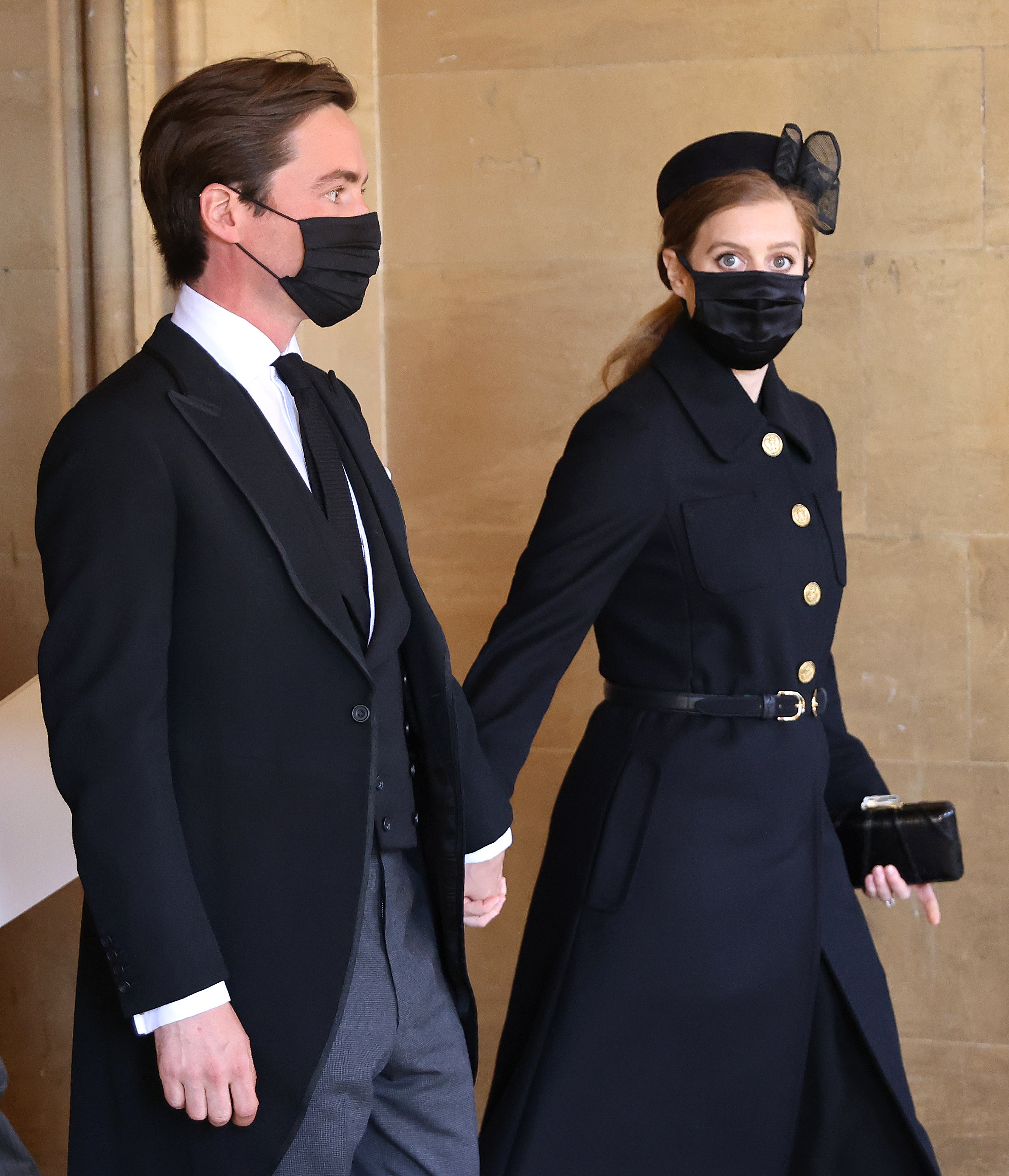 Princess Beatrice and Edoardo Mapelli Mozzi held hands at Prince Philip’s funeral