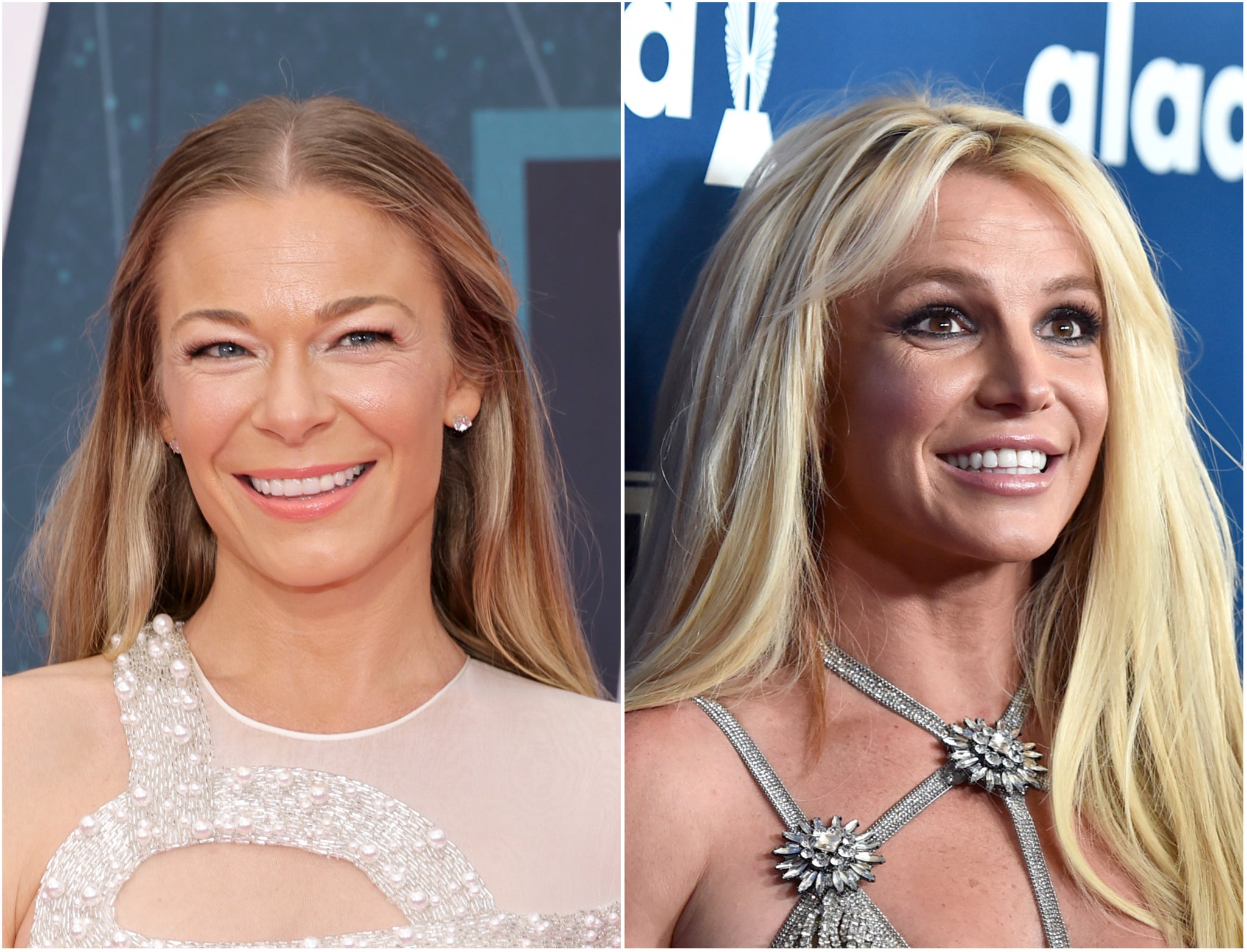 LeAnn Rimes (left) and Britney Spears