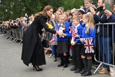 Girl ‘cries with joy’ after being selected to lay toy corgi with royal tributes by Princess Kate