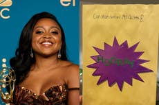 ‘Thanks for having me on your show’: Quinta Brunson shares card from Abbott Elementary ‘pupil’ after Emmy win