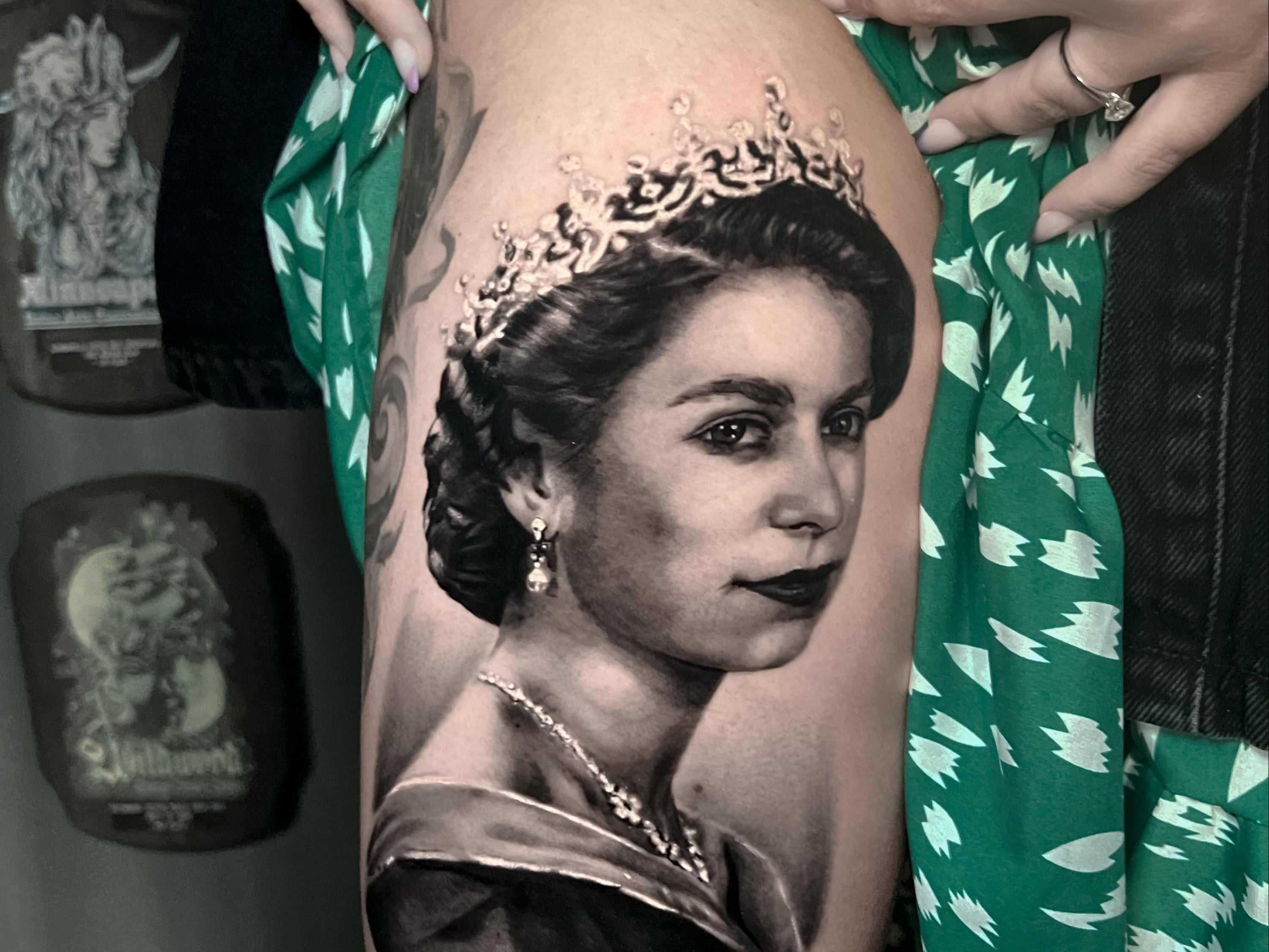 Falon Cooper had the image inked across her thigh