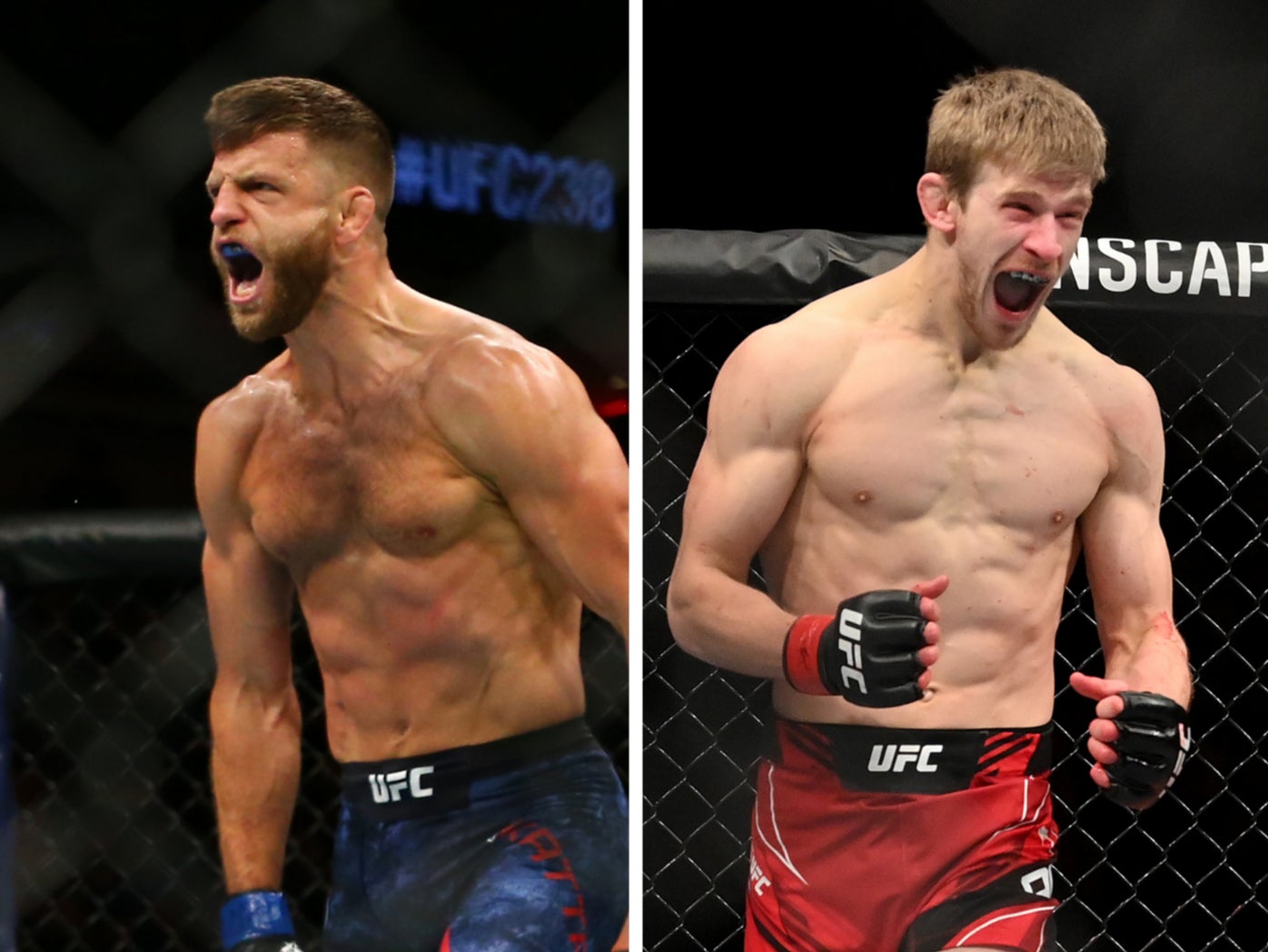 Calvin Kattar (left) is the highest-ranked opponent that Allen has faced