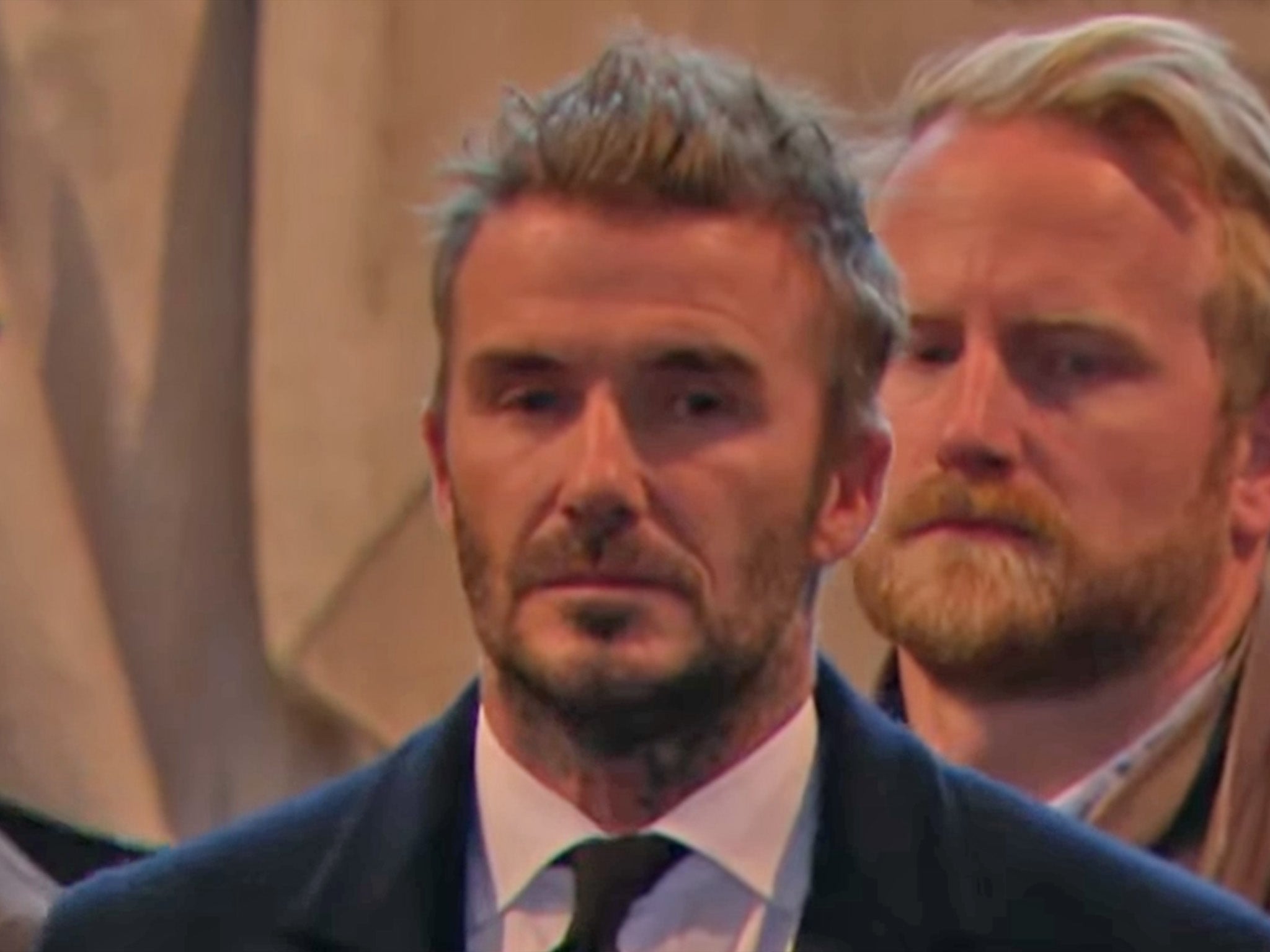 David Beckham joined the queue at 2am to pay his respects to the late Queen