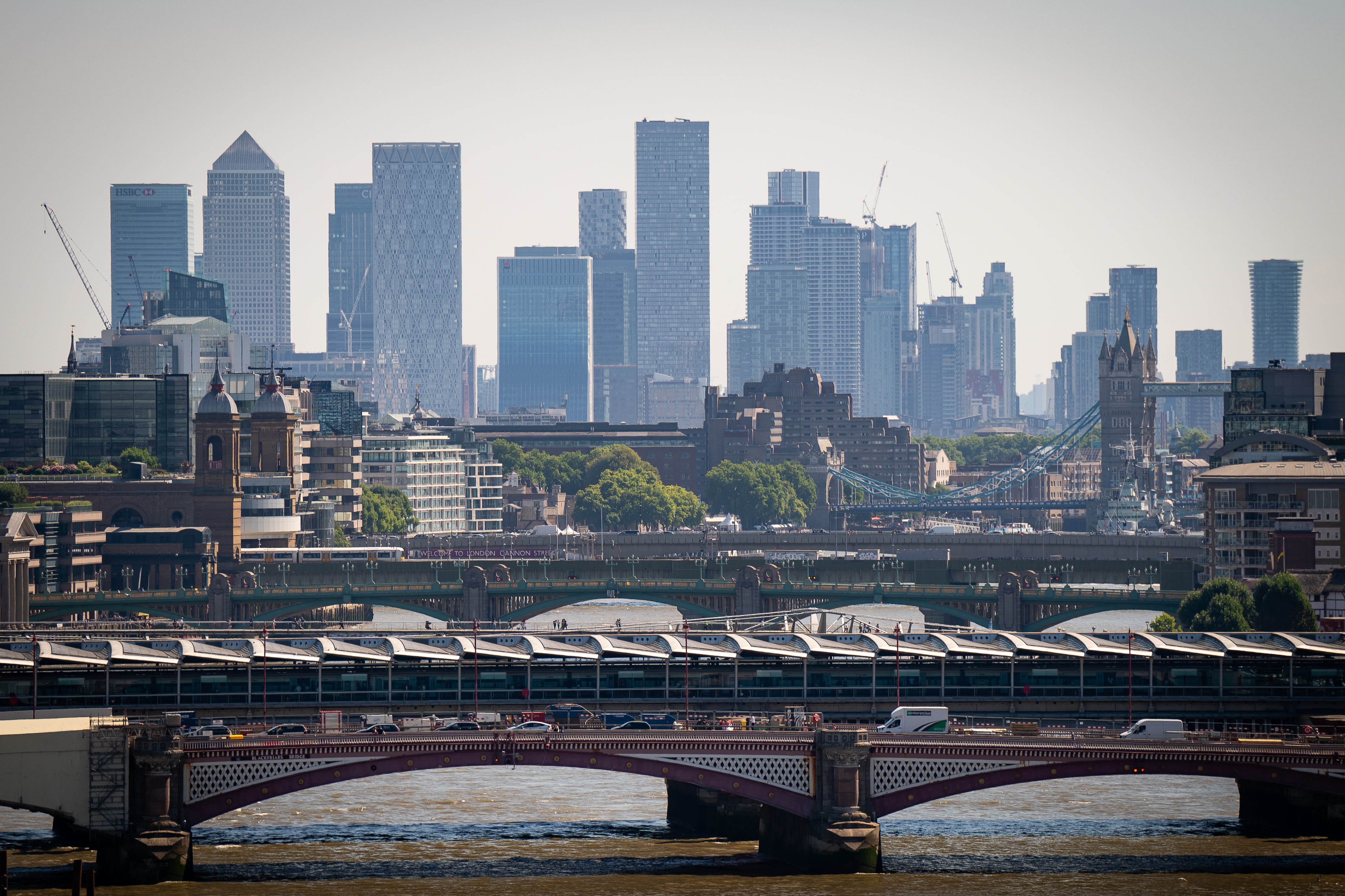 London stock dropped again on Friday as the pound tumbled to a 37-year-low (Aaron Chown/PA)