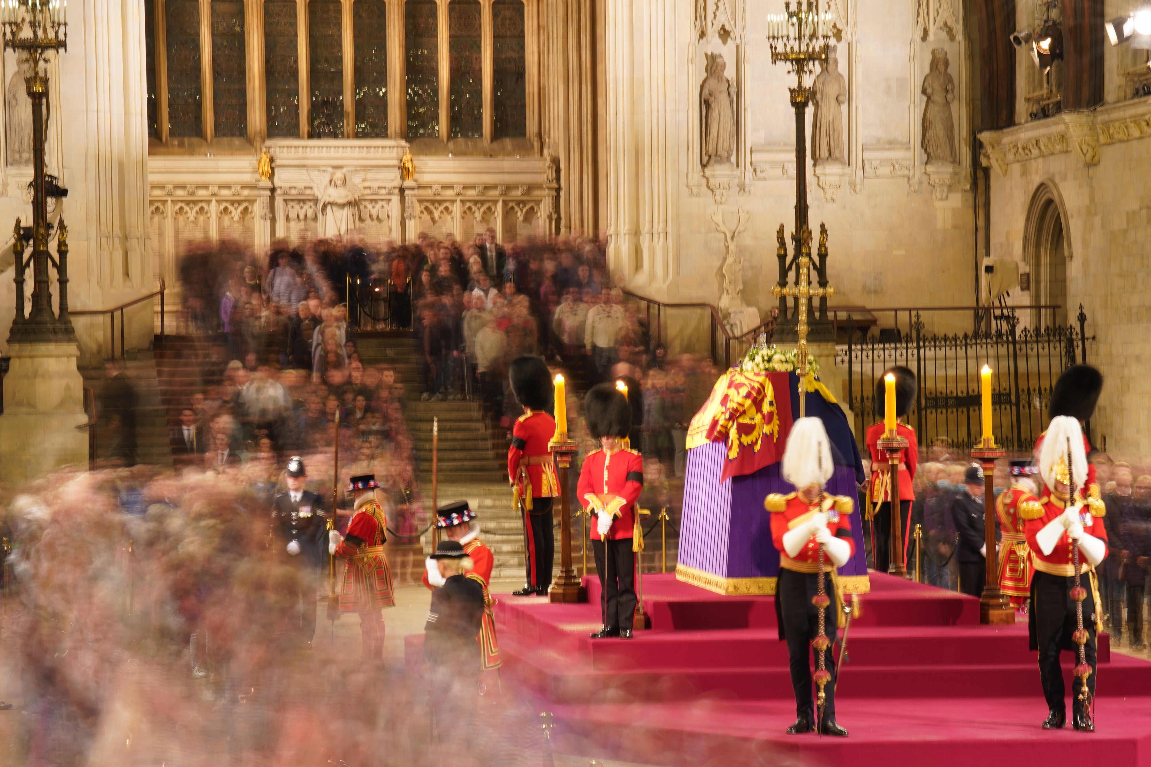 Man arrested for approaching the Queen’s coffin in Westminster Hall (James Manning/PA)