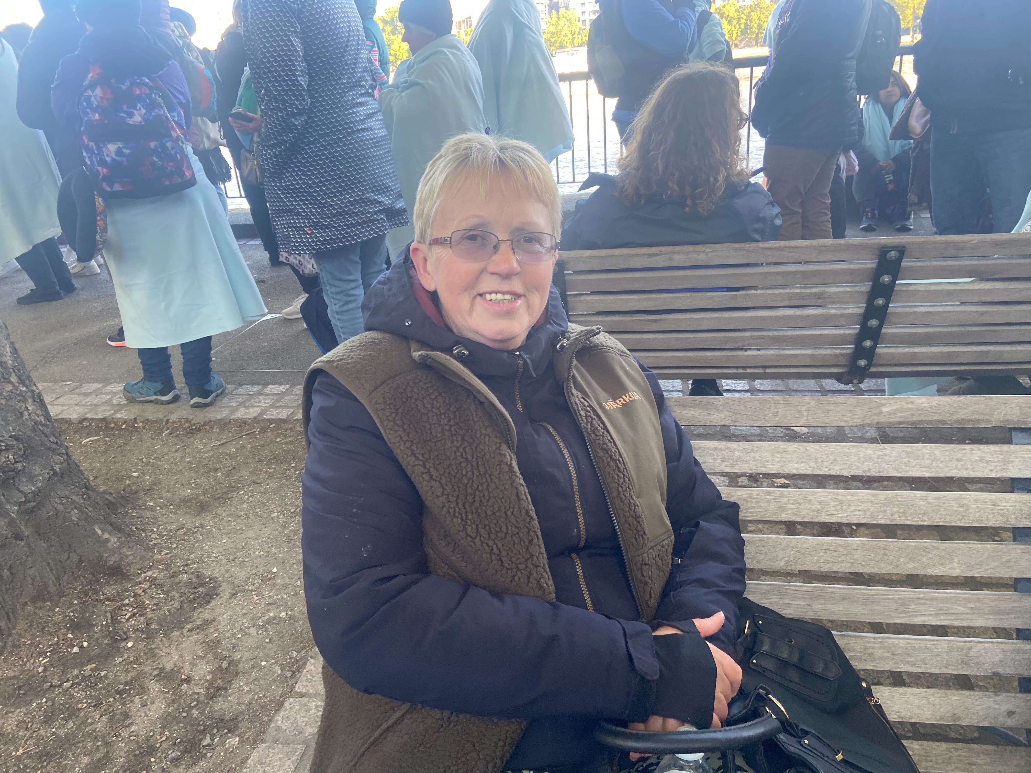 Brenda Hornsby, who travelled from the Lake District with her husband, said she almost fainted in the queue