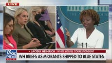 White House press secretary Karine Jean-Pierre shuts down Fox News reporter