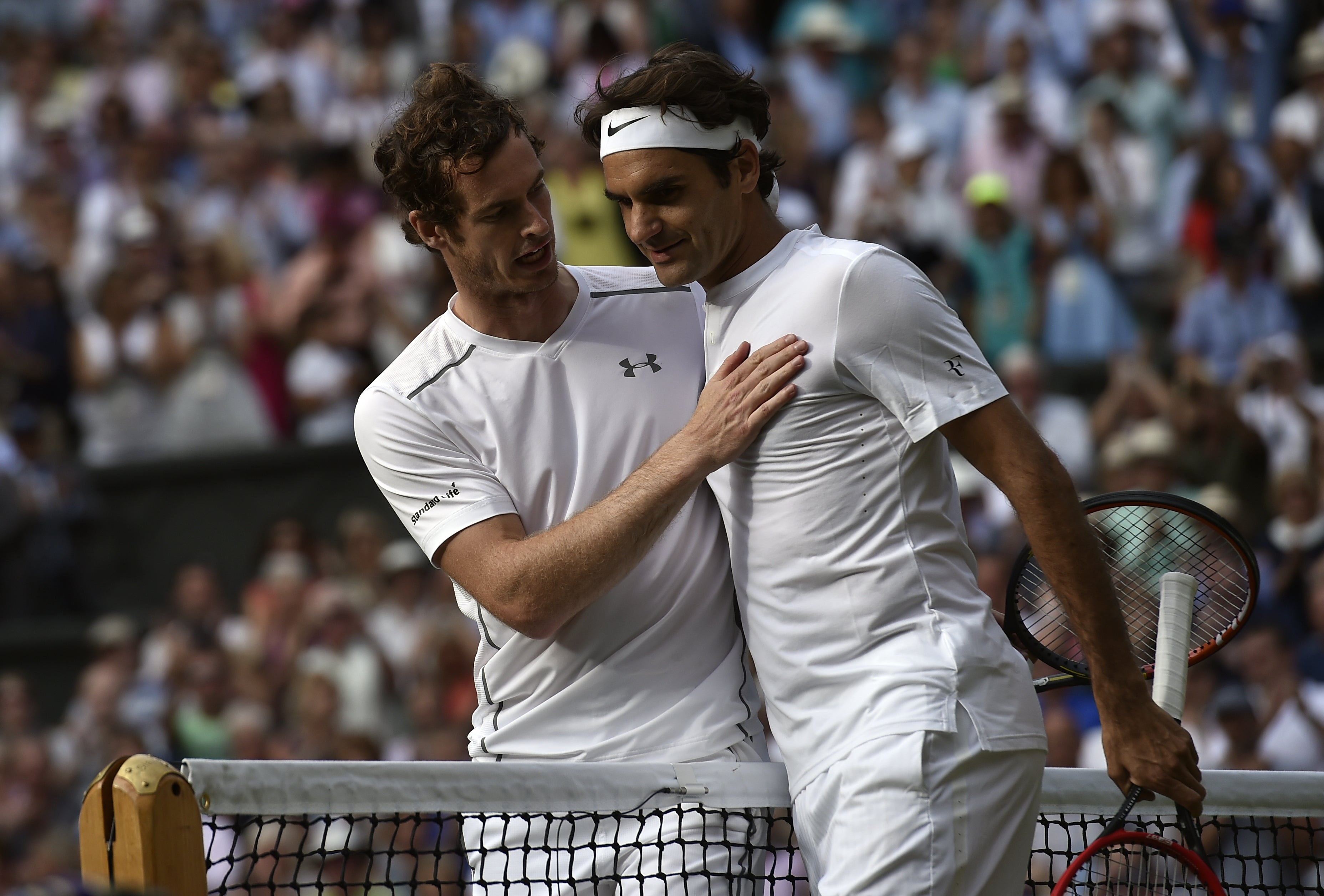 Andy Murray (left) and Roger Federer have played 25 matches against each other (Toby Melville/POOL)