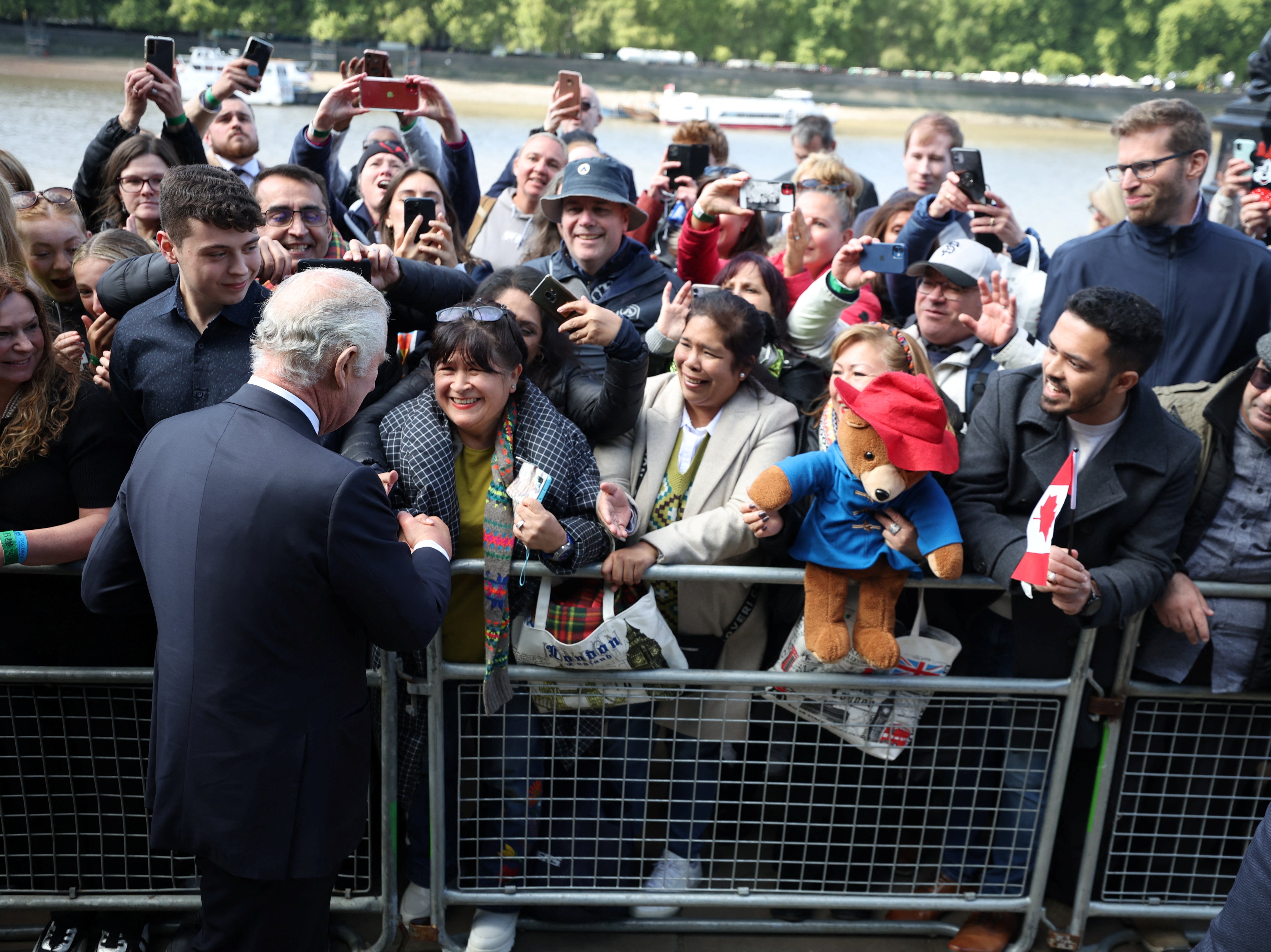 King Charles visits mourners queuing to see the Queen lying-in-state