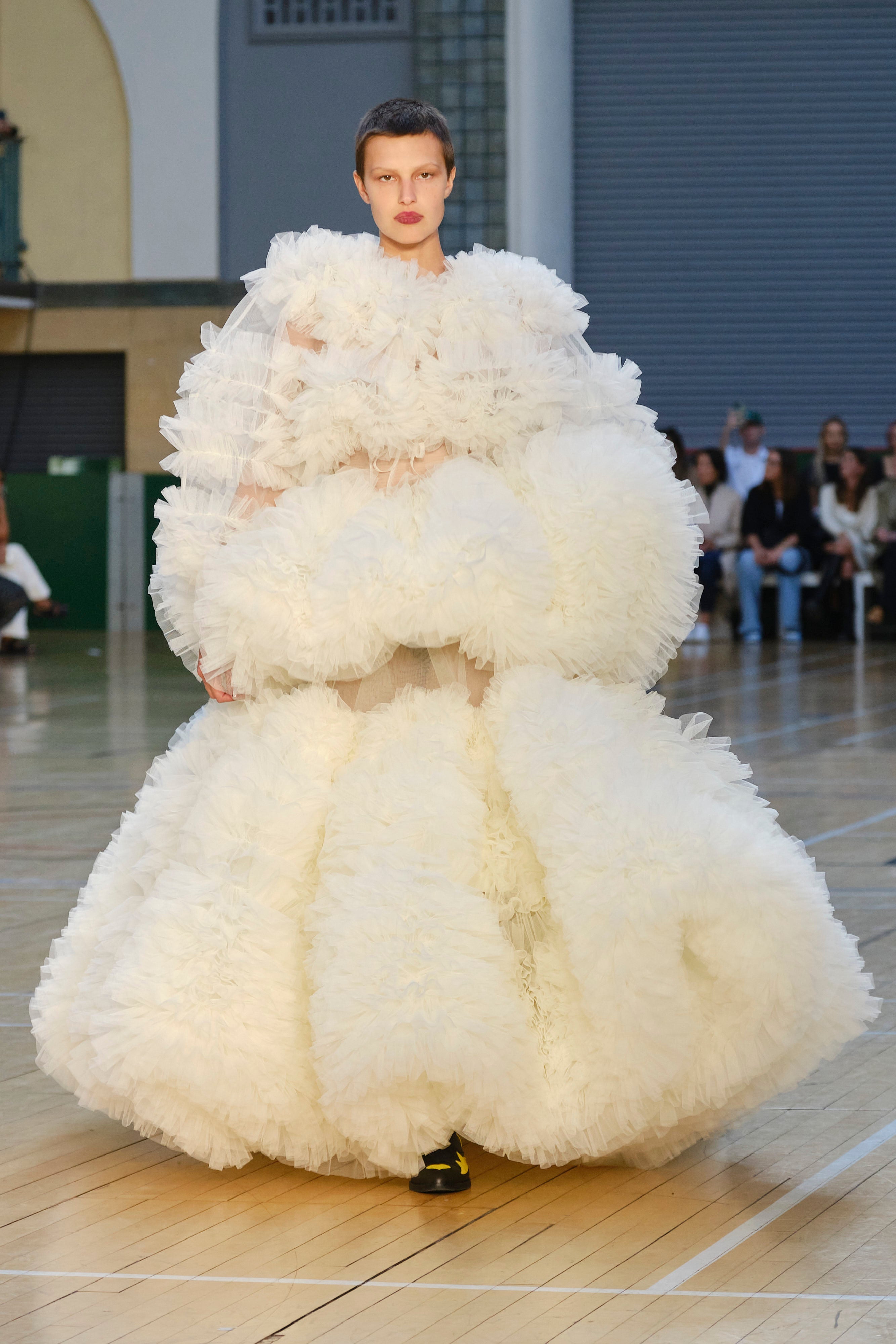 All white on the night: The Goddard gown that stole the show in London last week