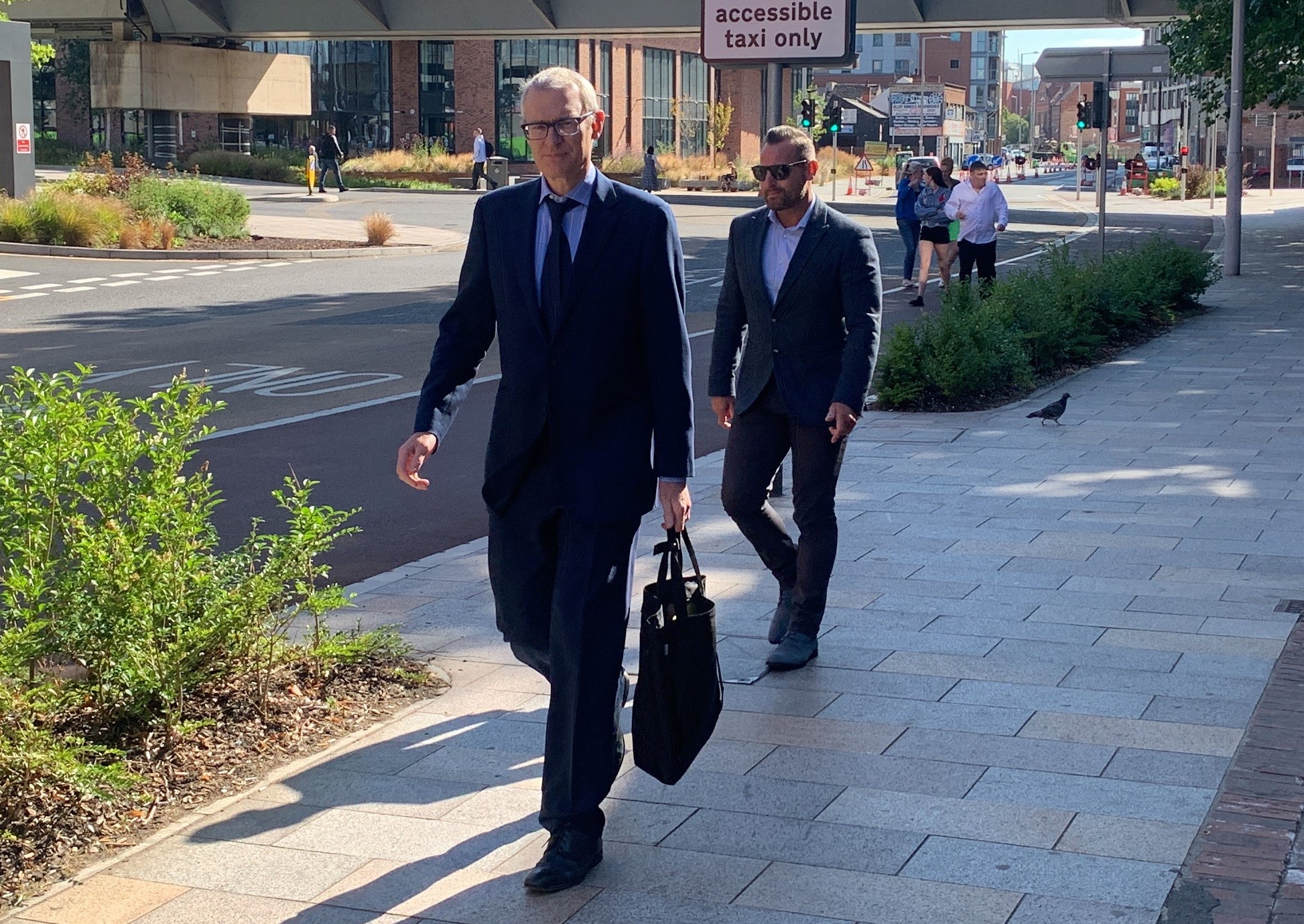 TV and radio presenter Jeremy Vine arriving at Nottingham Crown Court (Dave Higgens/PA)