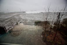 Flood waters receding after storm batters western Alaska