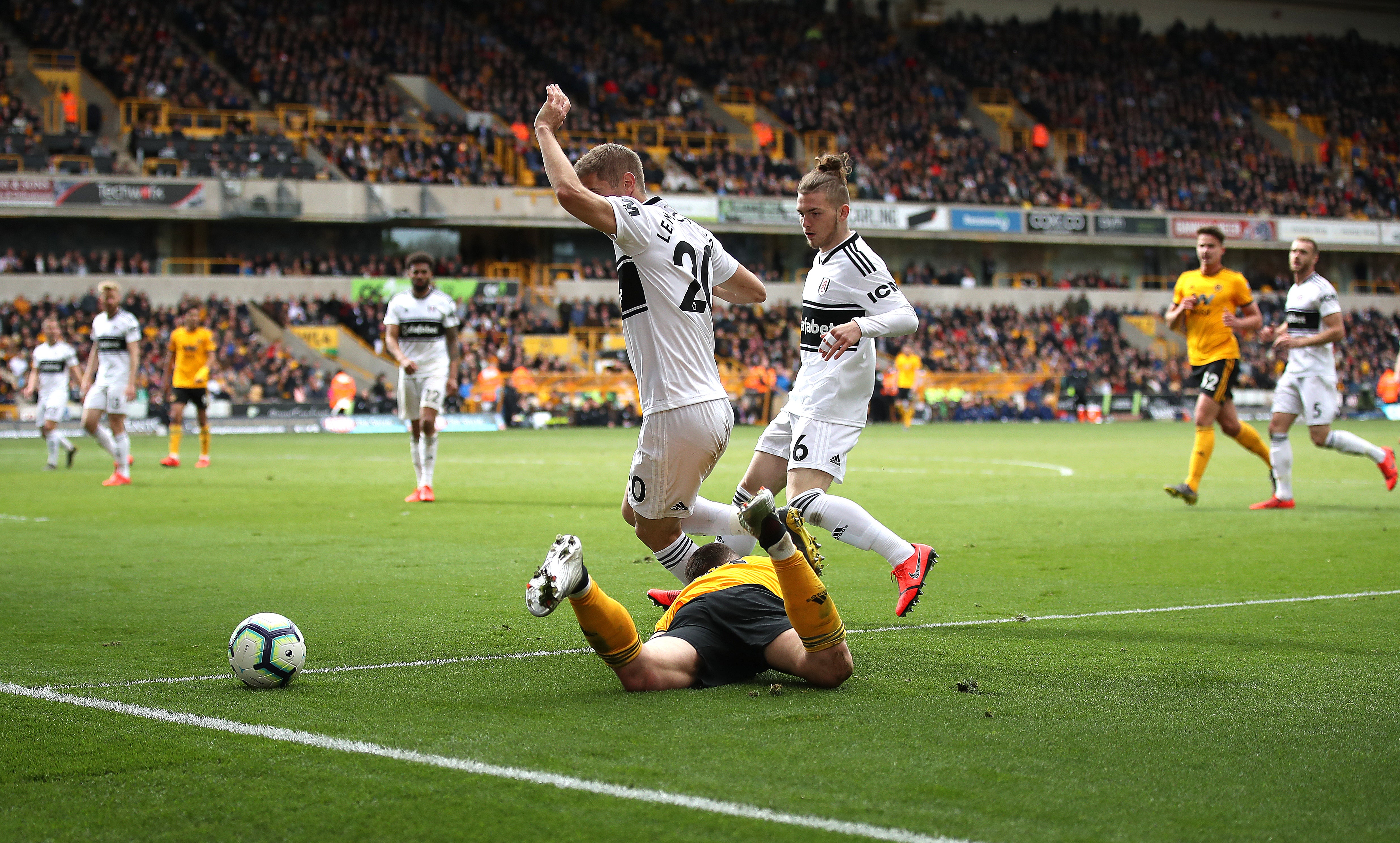 Harvey Elliott, right, made his Premier League debut for Fulham (Nick Potts/PA)