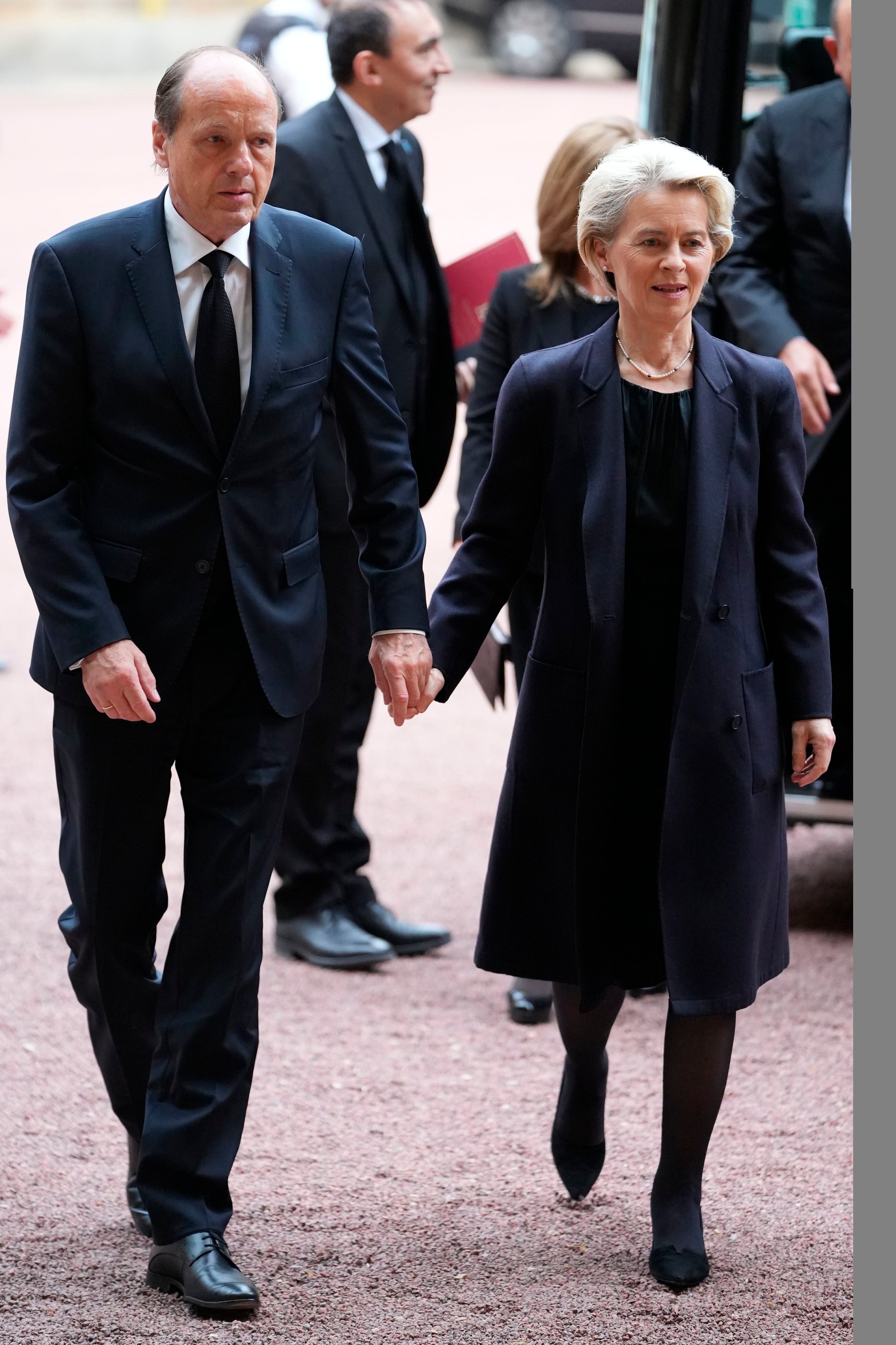 Ursula von der Leyen and husband Heiko arrive