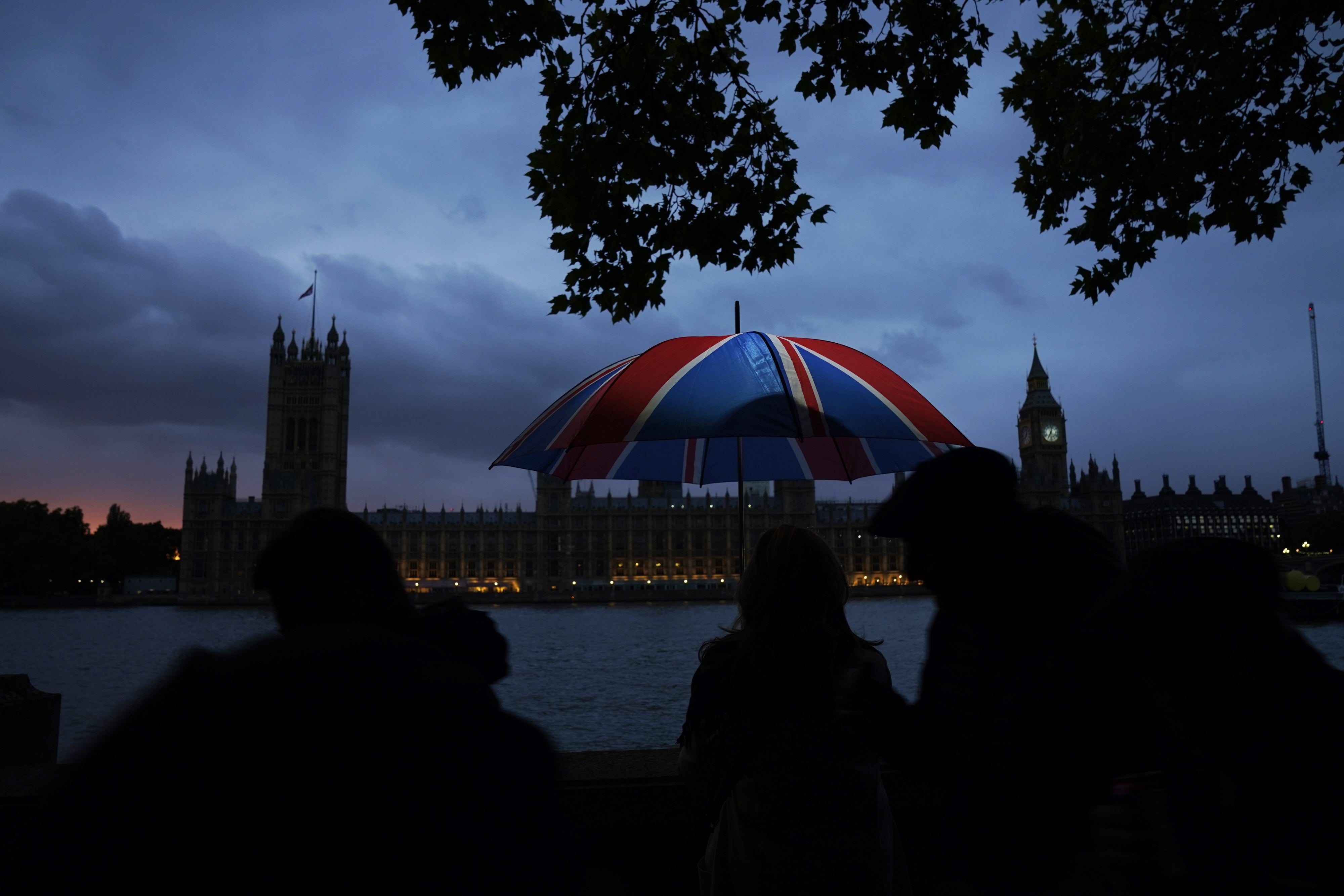 People continued to join the queue at 9pm on Sunday evening