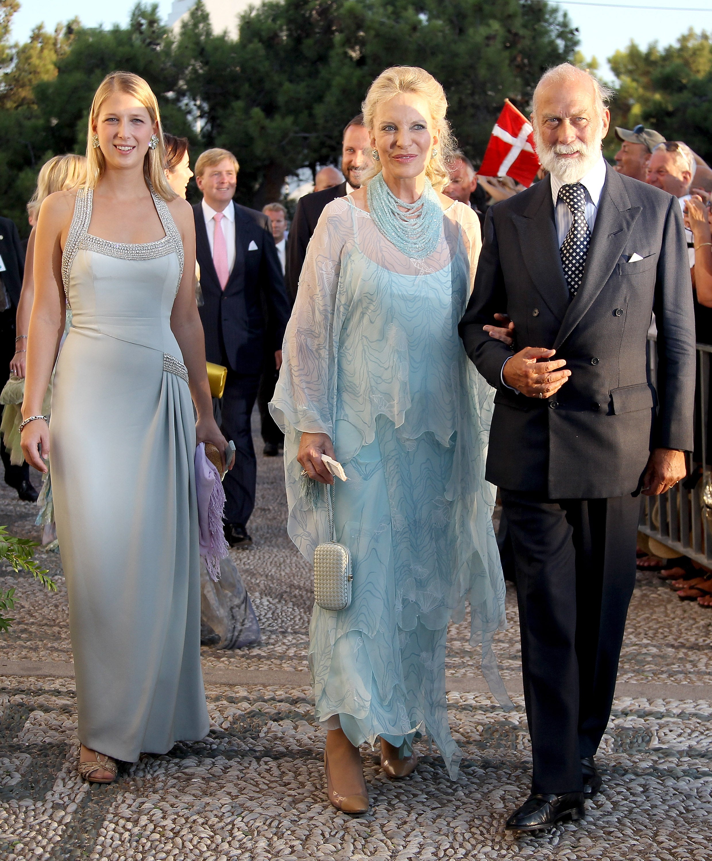 Lady Gabriella Kingston with Prince and Princess Michael of Kent in 2010