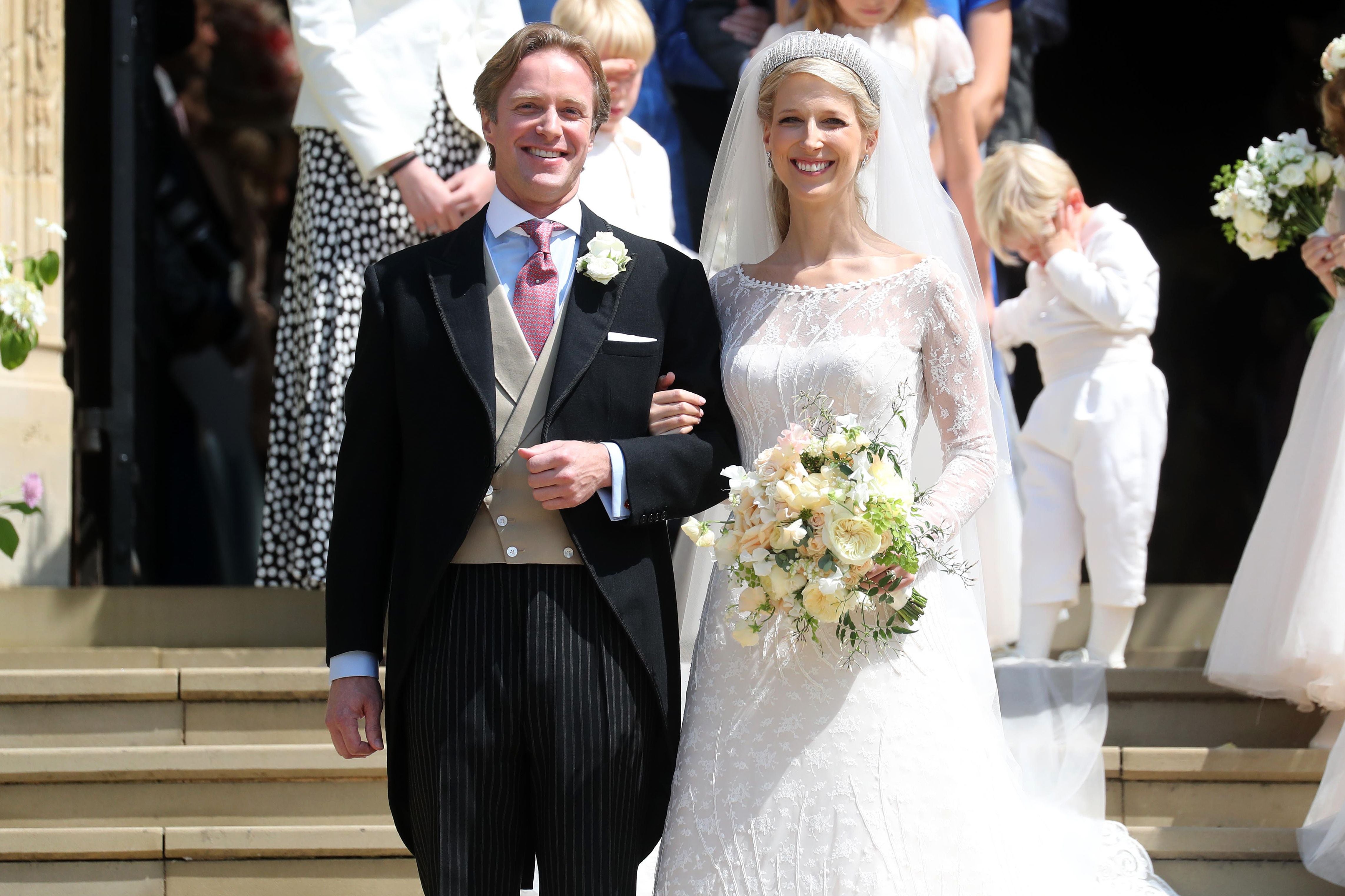 Lady Gabriella Windsor and Thomas Kingston on their wedding day in 2019