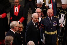 Biden joins world leaders at Westminster Abbey for Queen’s state funeral