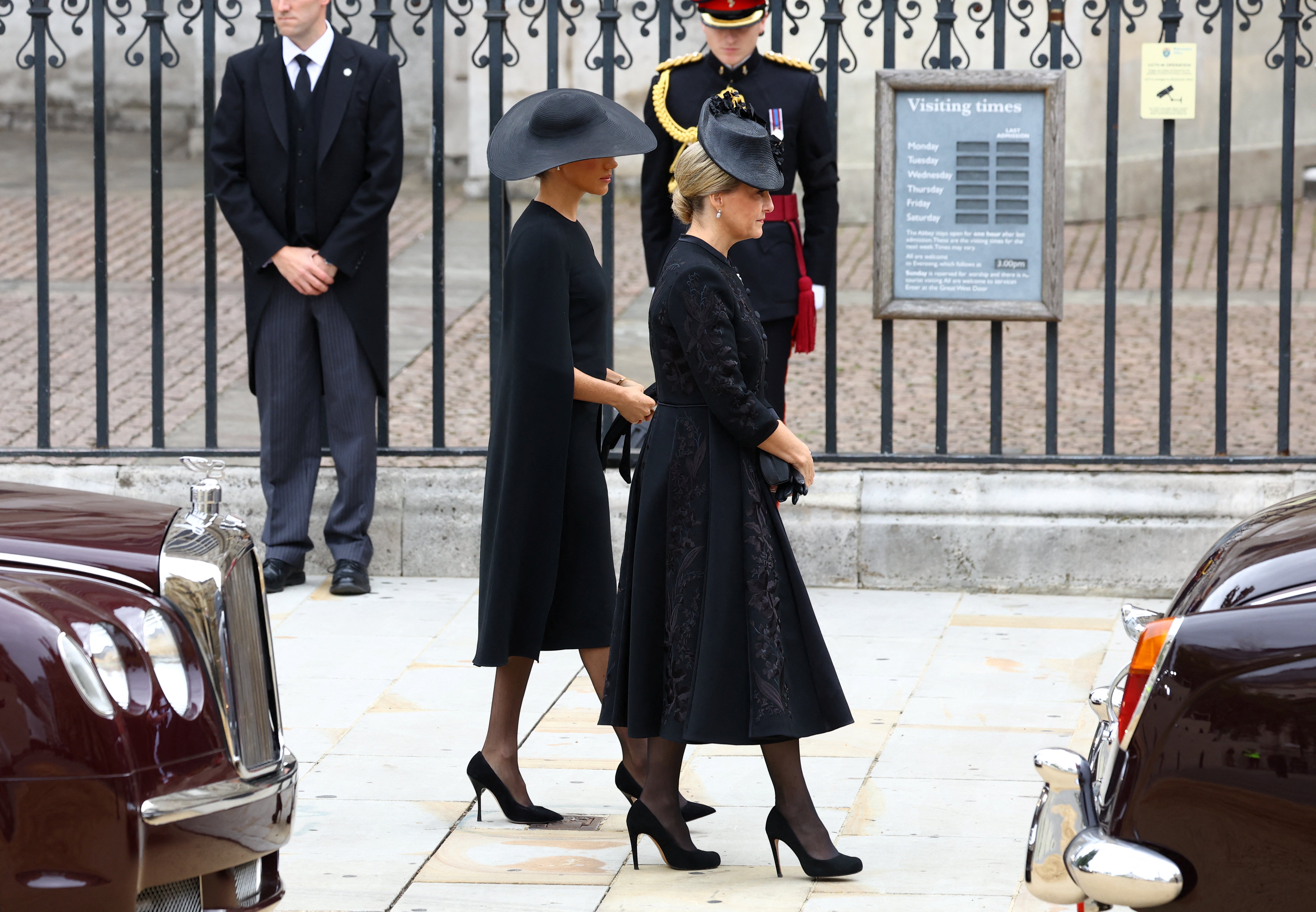 The Duchess of Sussex arrives at Westminster Abbey