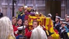 Queen’s funeral – latest: King Charles leads coffin procession to Westminster Abbey