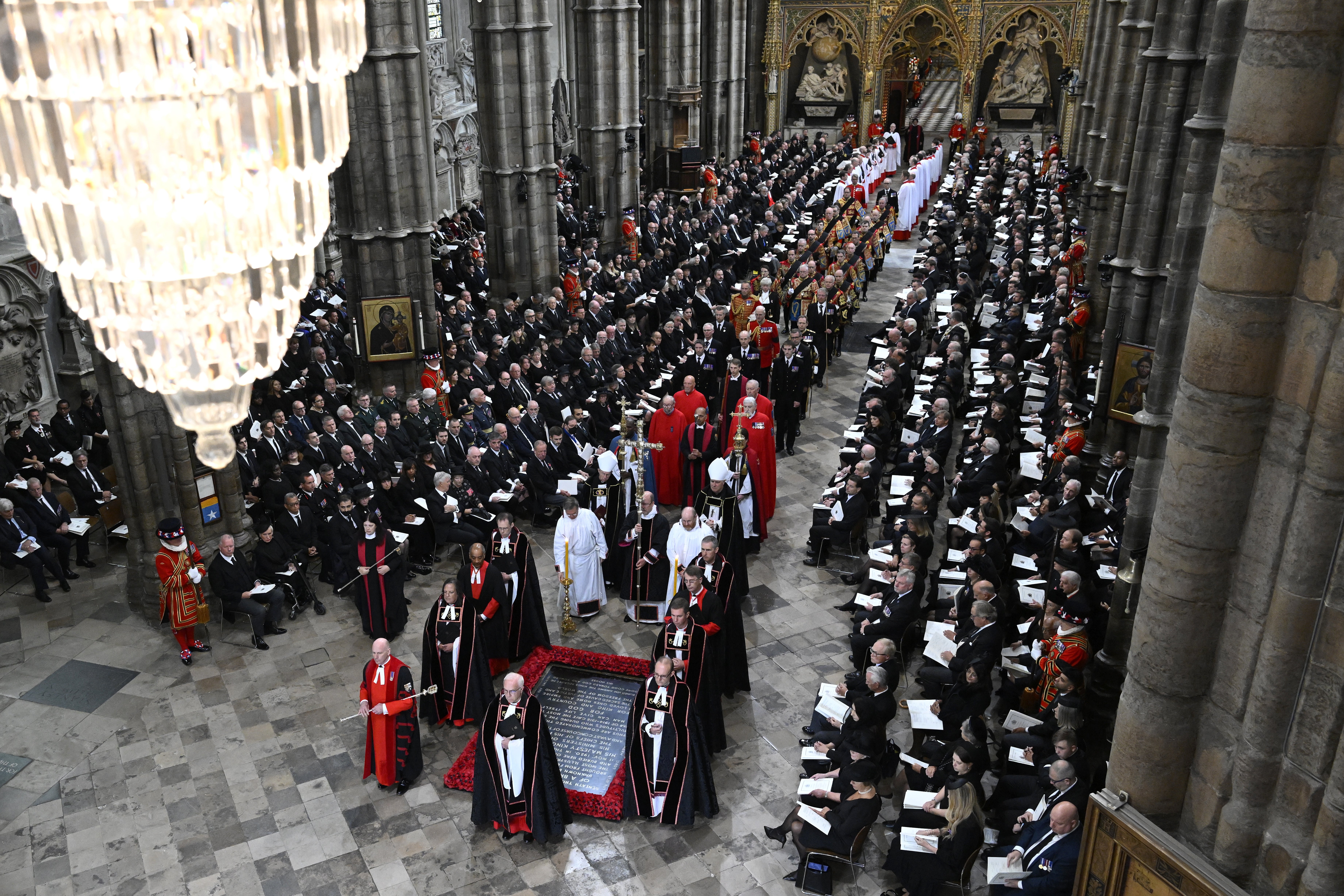 The state funeral of the Queen at Westminster Abbey (Gareth Cattermole/PA)