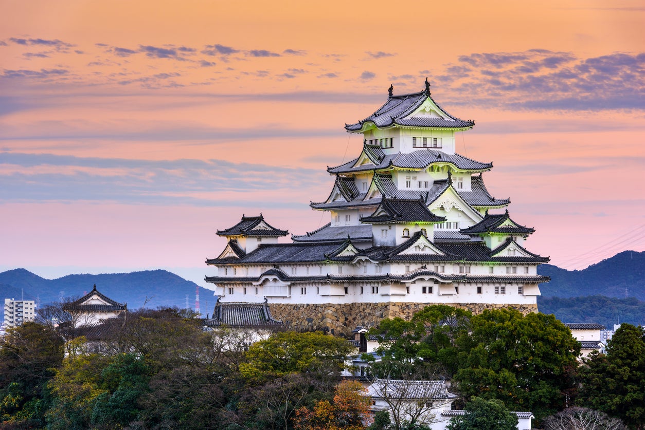 The main keep of Himeji Castle