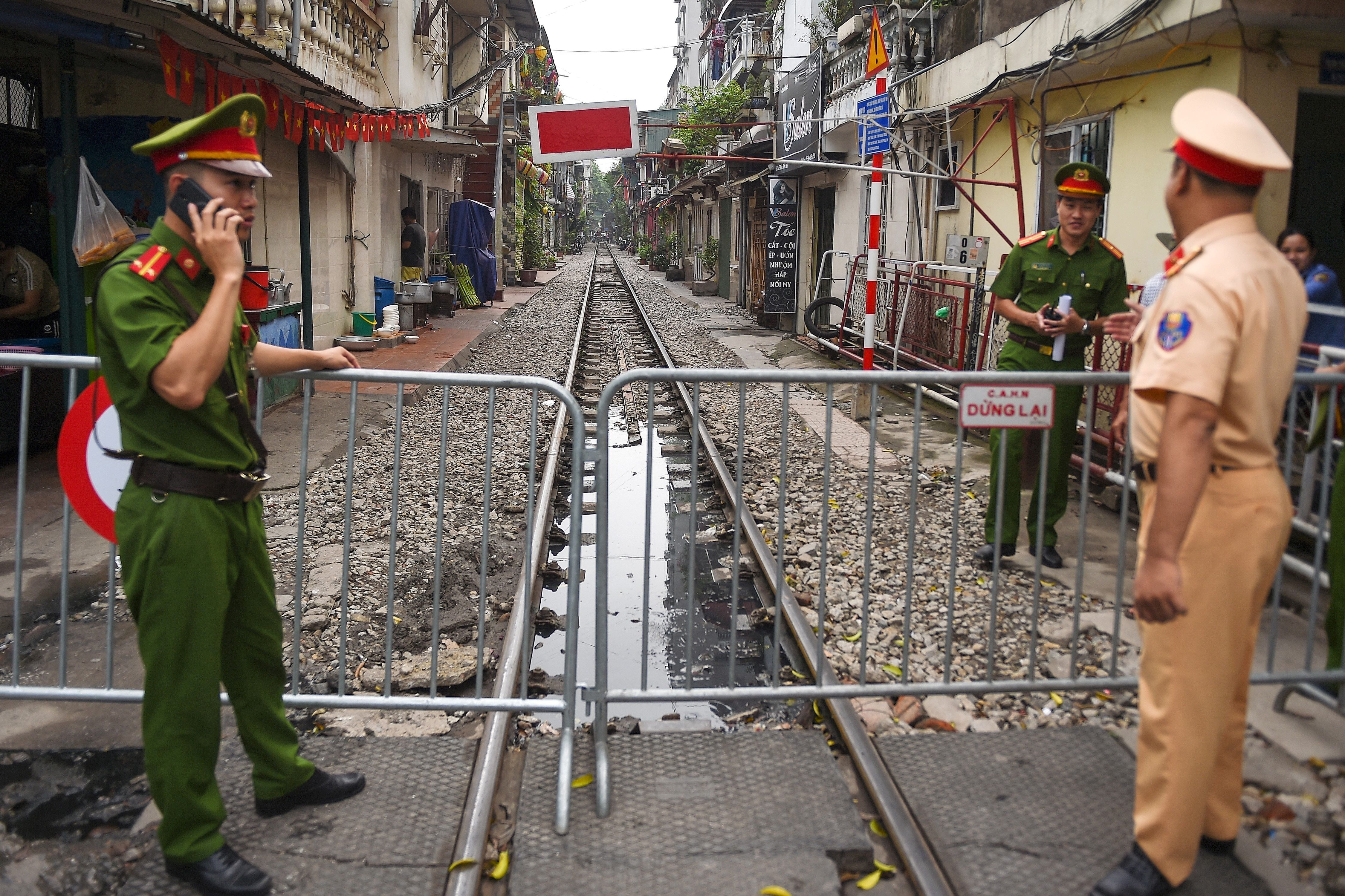 Authorities initially tried to shut the street in 2019