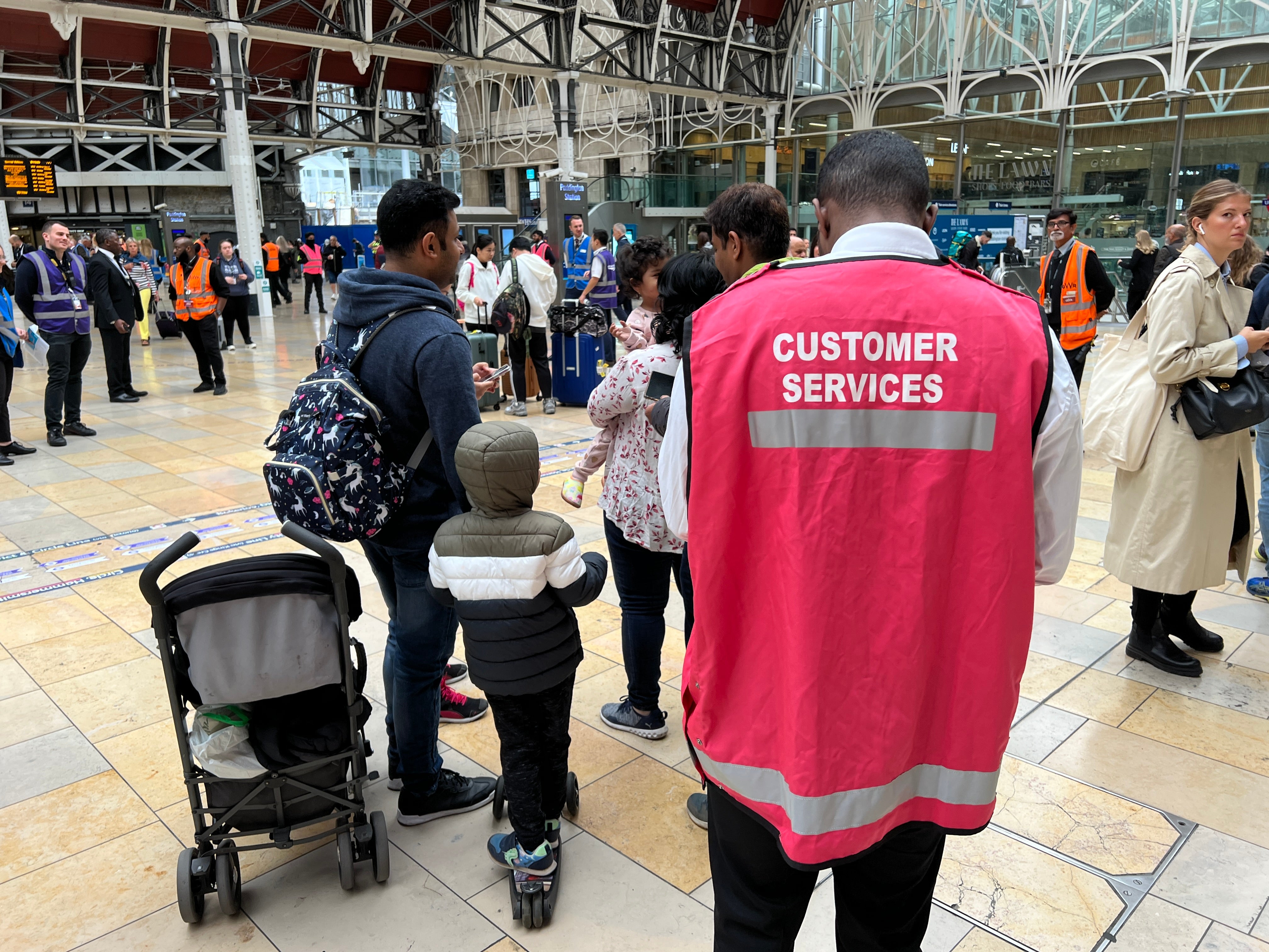 Paddington problems: the main rail departure point from London for the west is closed all day on Monday