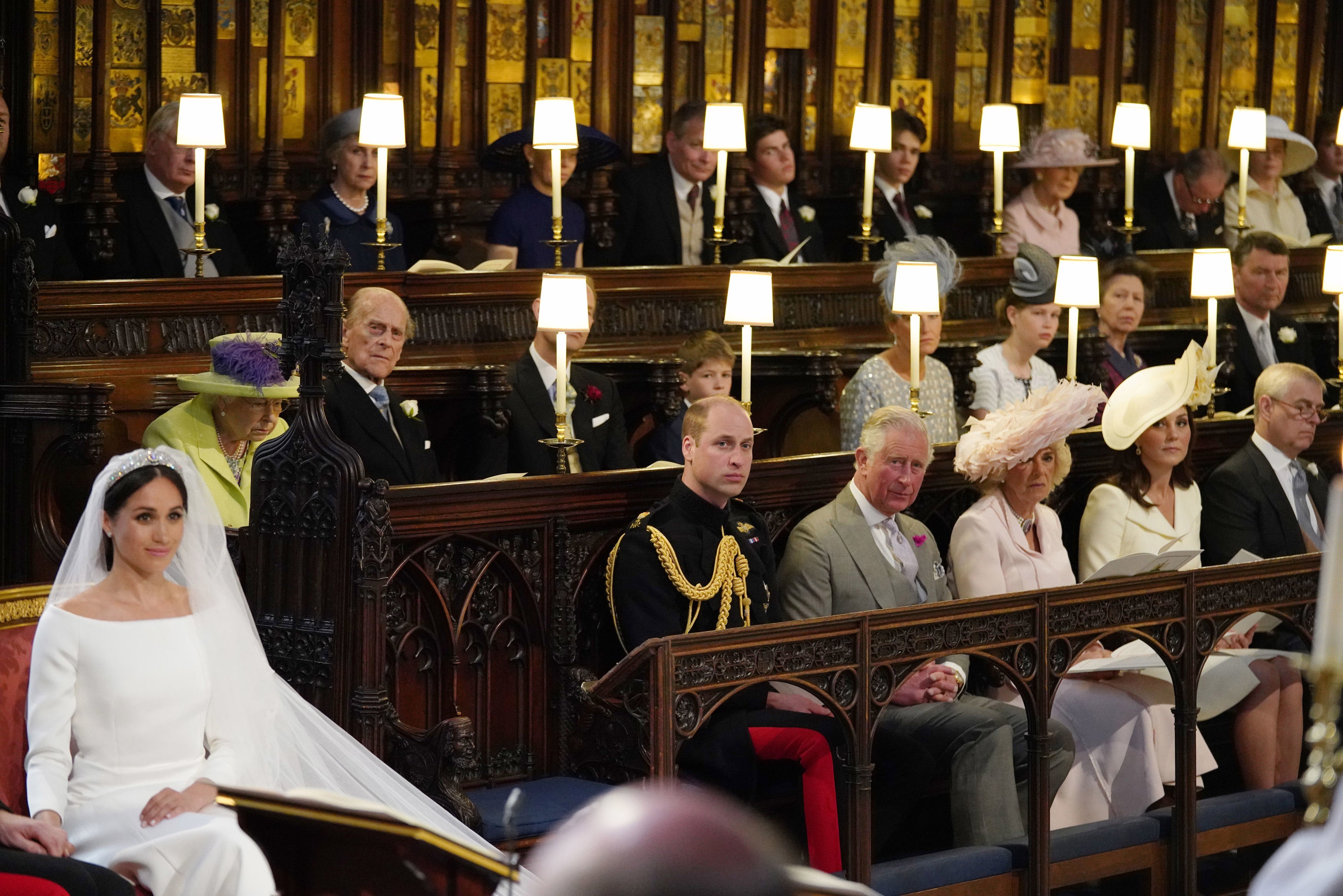 Queen was known to favour seat in second row