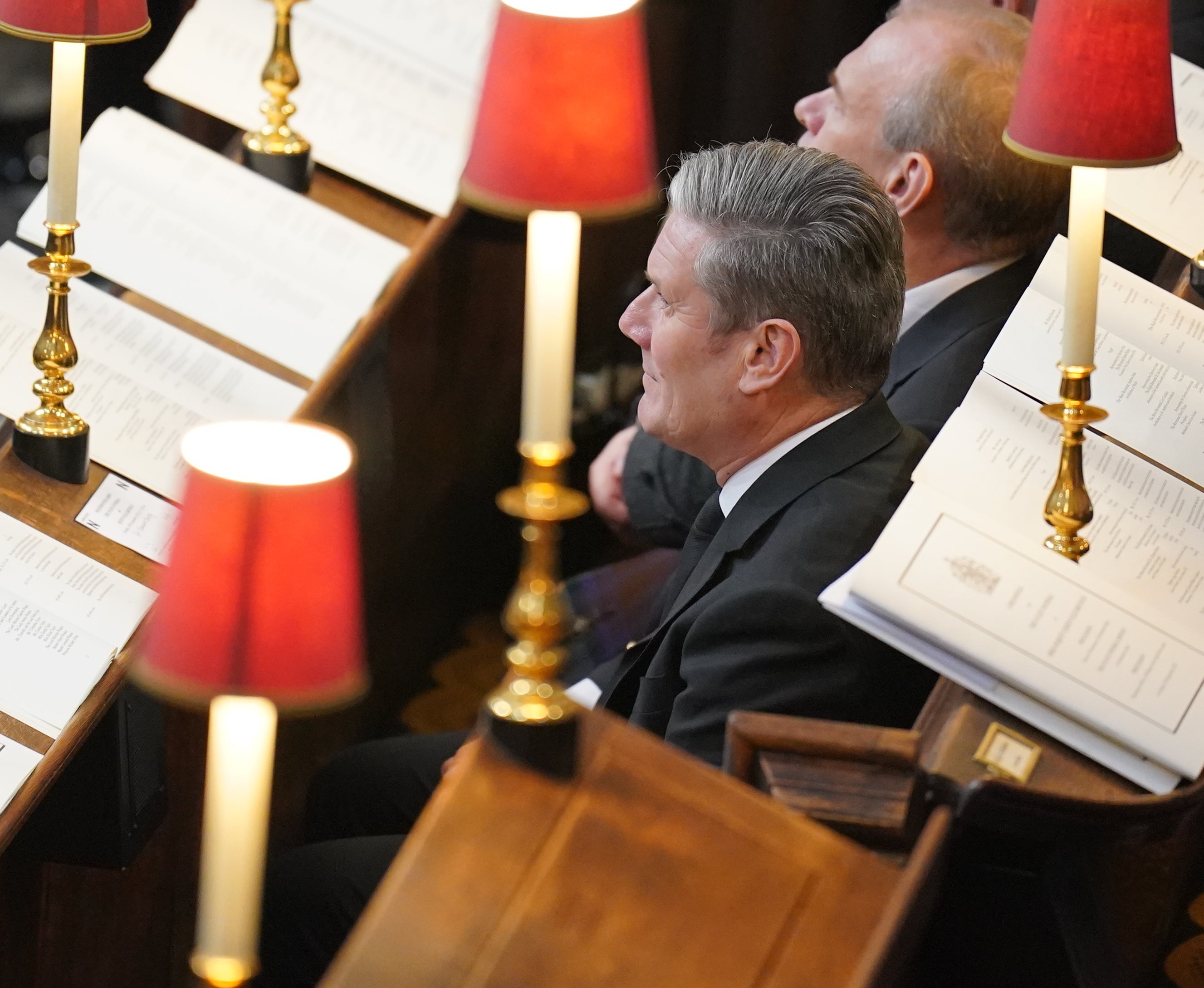 Labour leader Keir Starmer at the Queen’s state funeral at Westminster Abbey (Dominic Lipinski/PA)