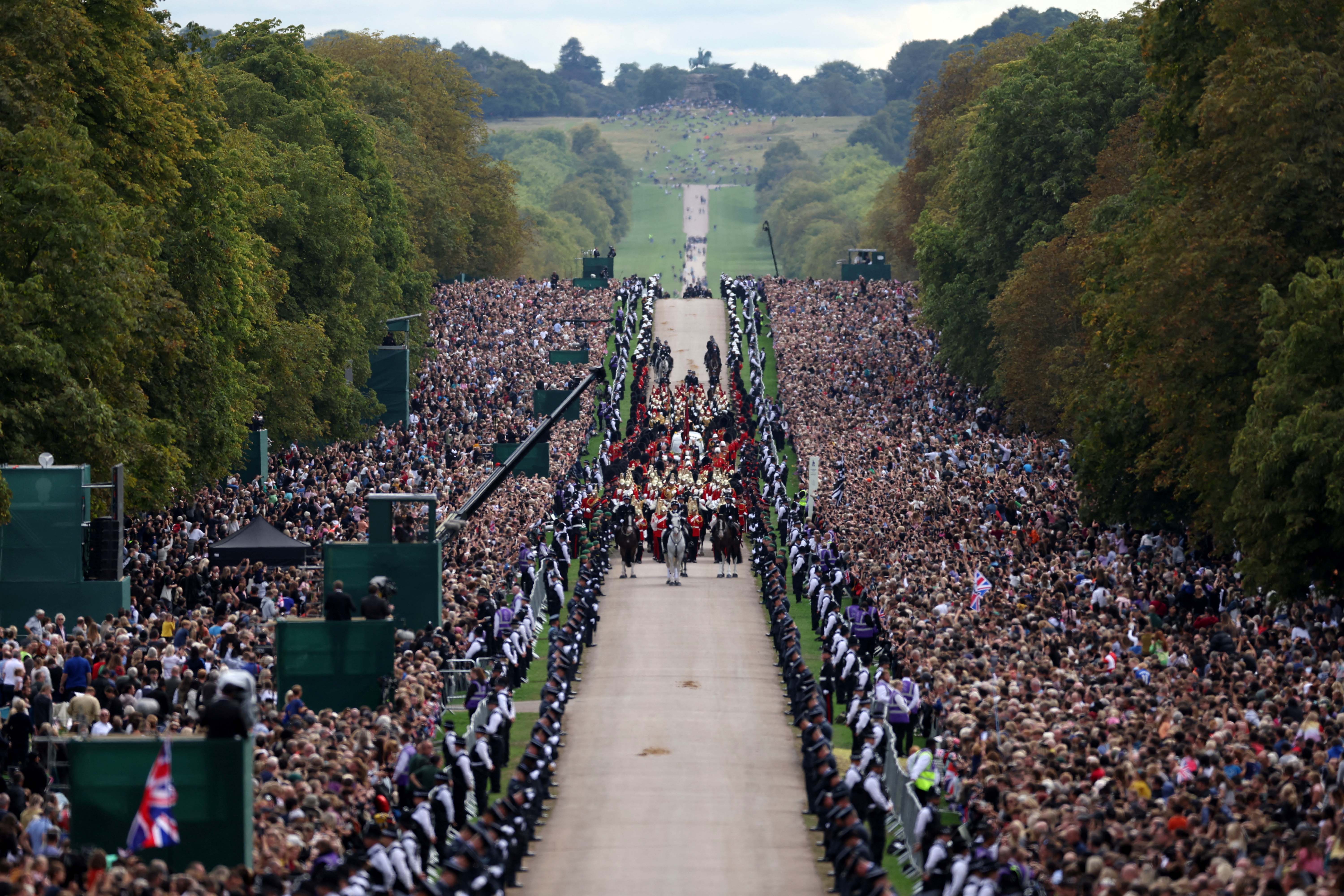 The large crowds in Windsor have now emptied following the Queen’s funeral