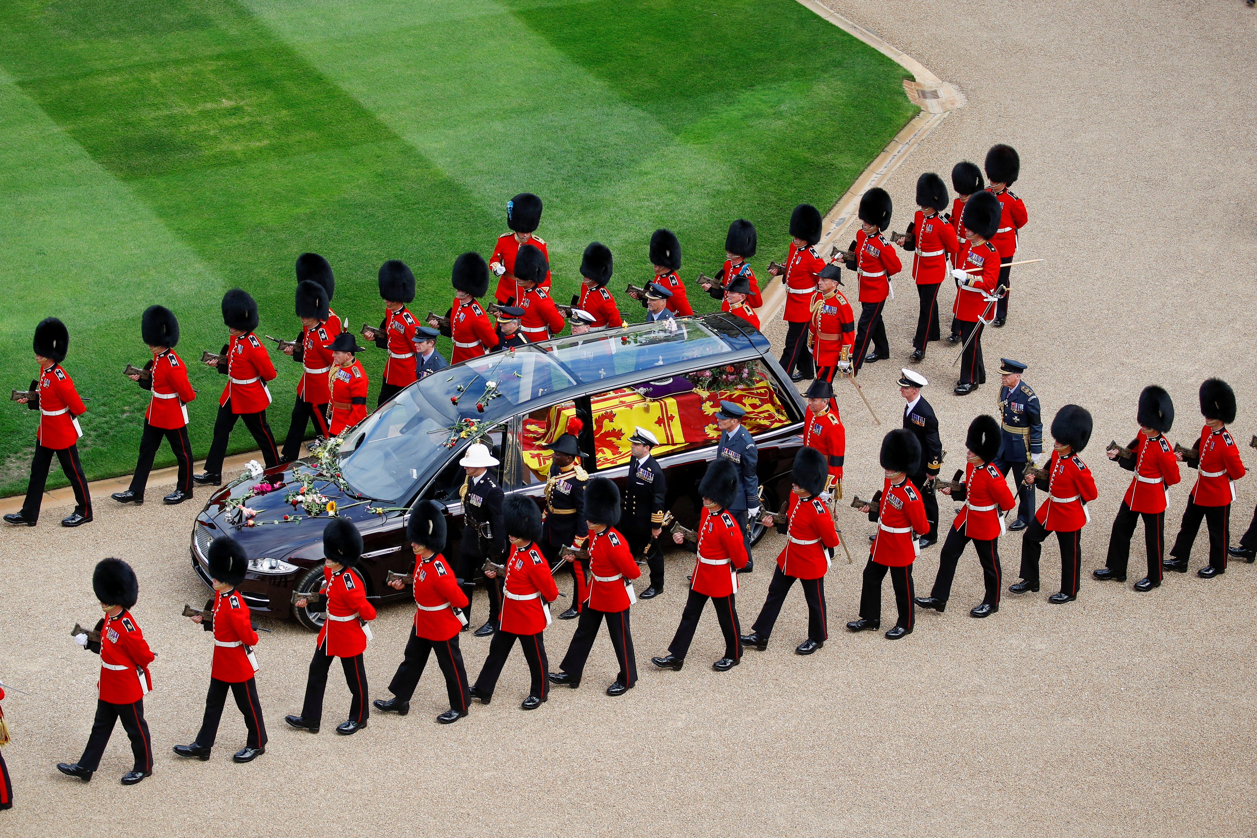 Queen Elizabeth II’s state funeral was attended by world leaders and royalty (Peter Nicholls/PA)