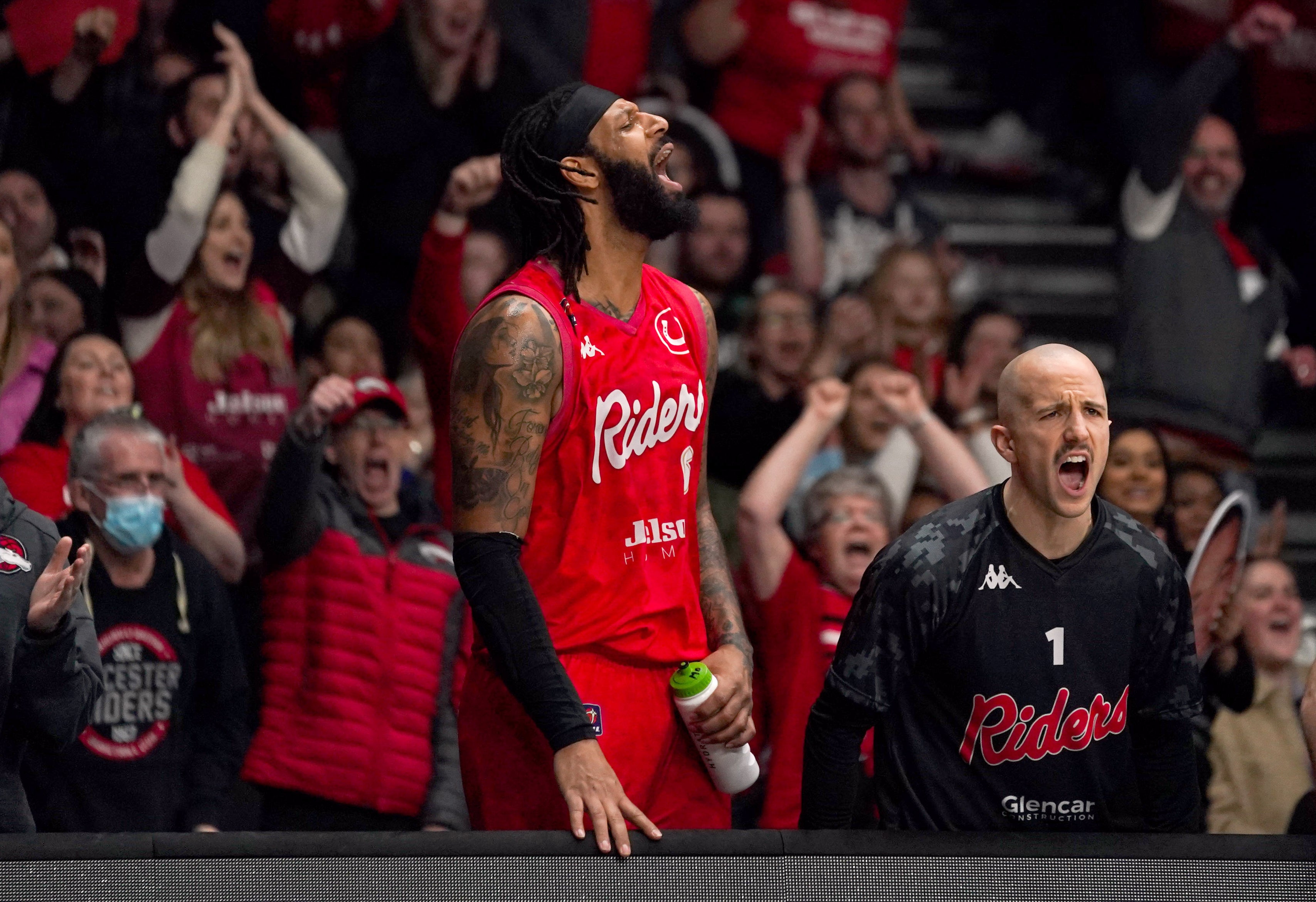 Mo Walker (centre) helped Leicester Riders to domestic success last season (Jacob King/PA)