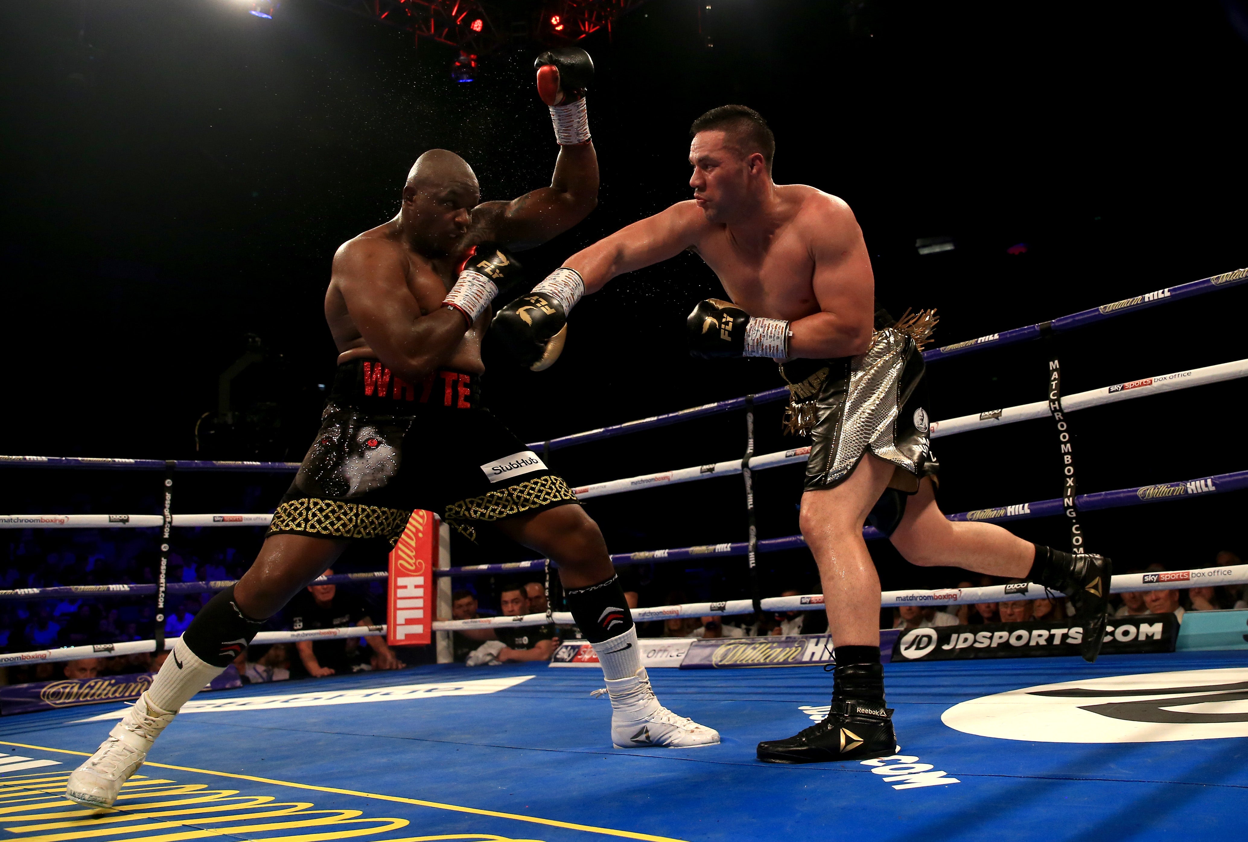 Parker during his 2018 slugfest with Dillian Whyte