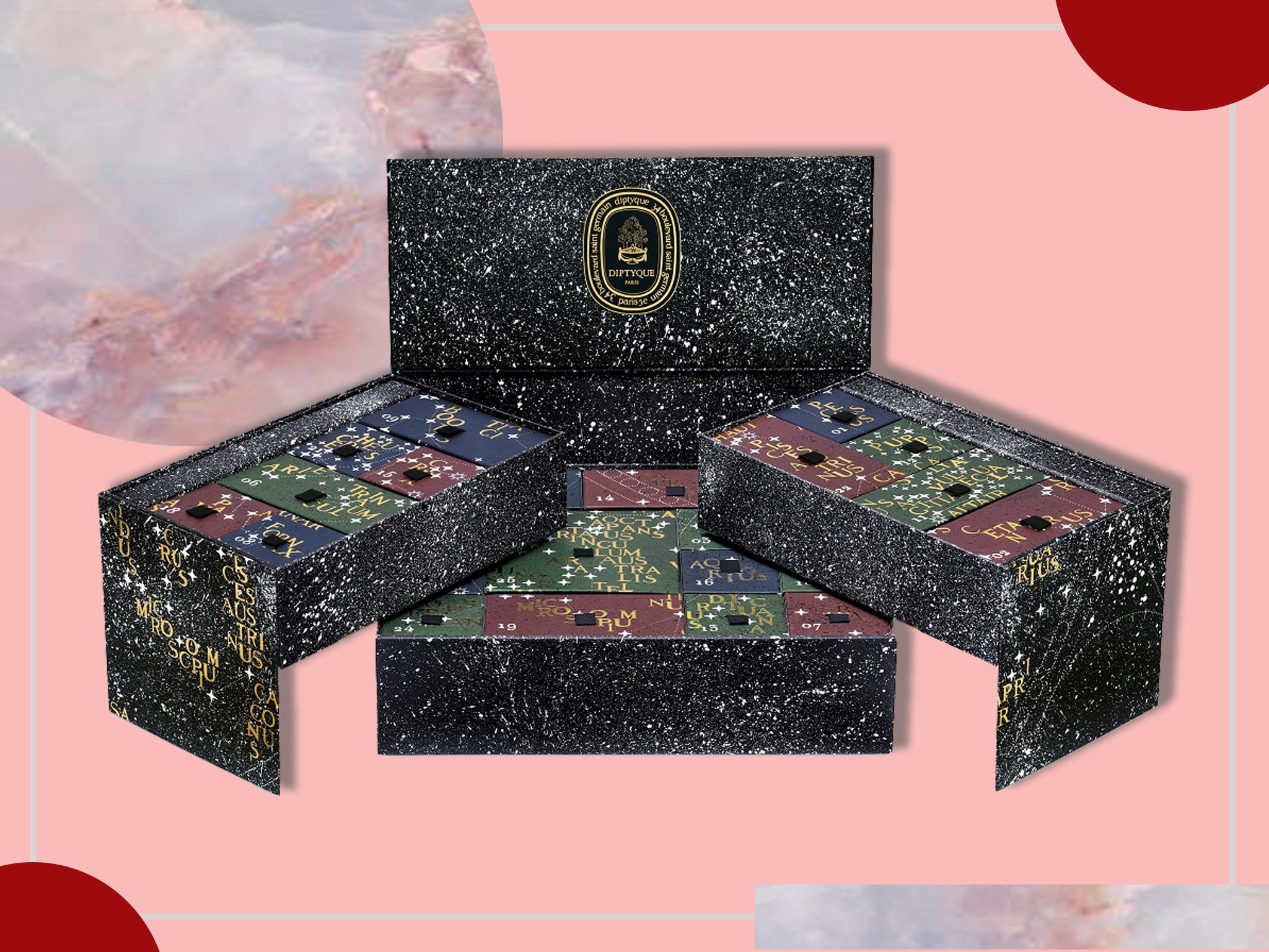 This year, the luxury brand’s advent calendar follows a constellation theme