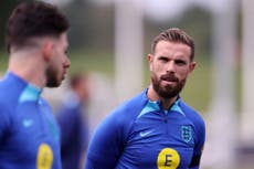 Jordan Henderson joins England squad as Kalvin Phillips faces shoulder surgery