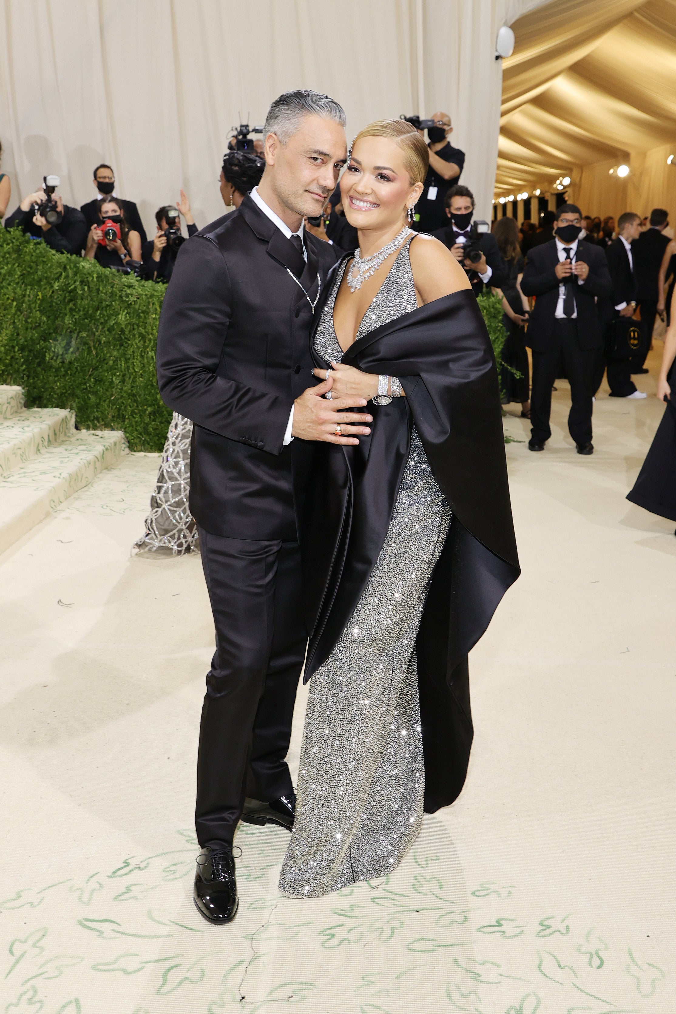 Ora and Waititi attend the 2021 Met Gala